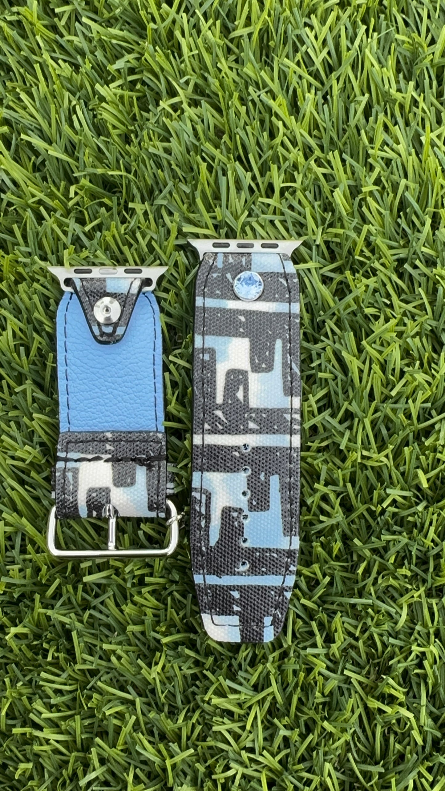 Authentic Upcycled Cloudy (Black,Blue and White Fendi)