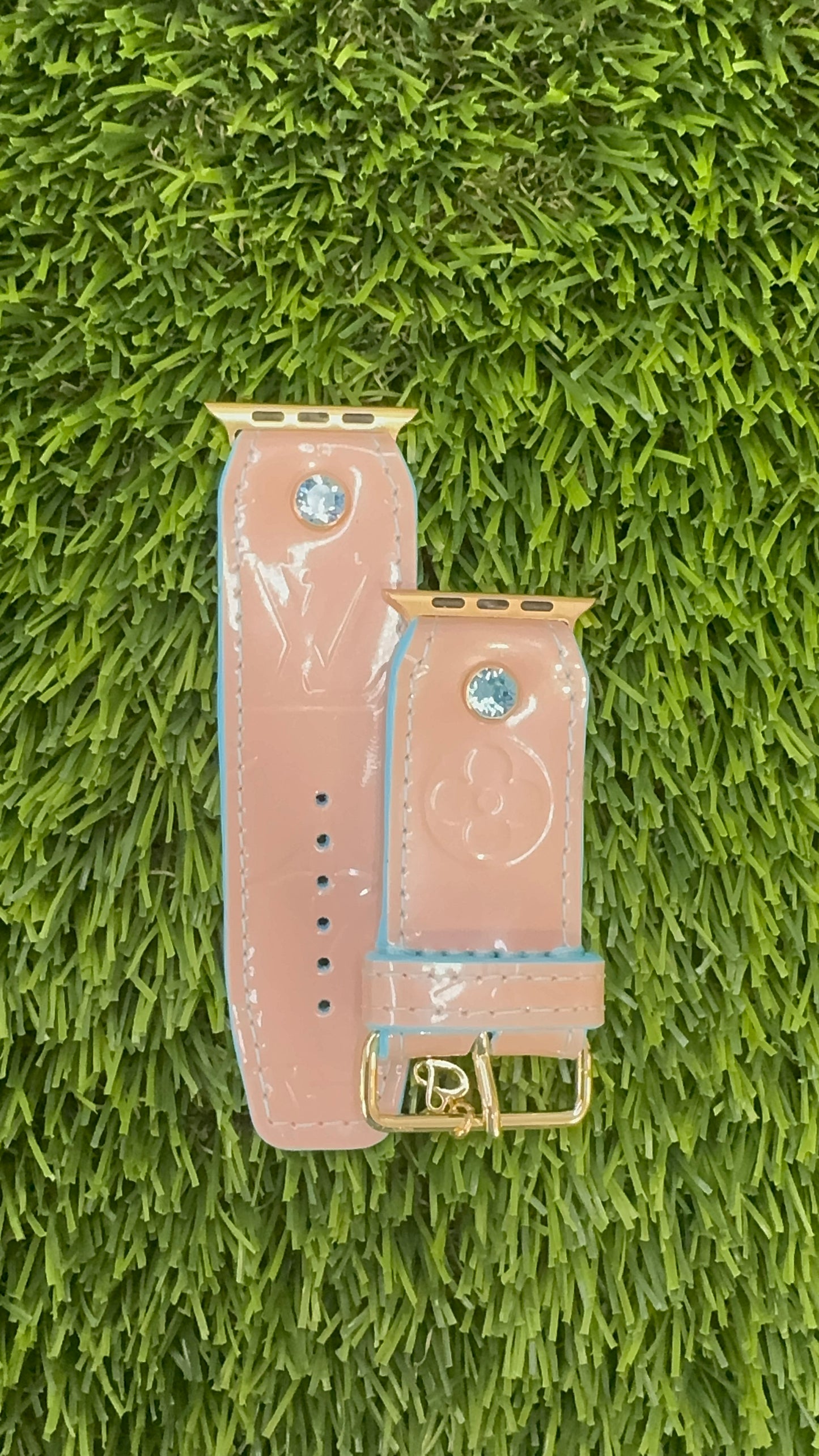 Authentic Upcycled LV Rose Angelique Vernis