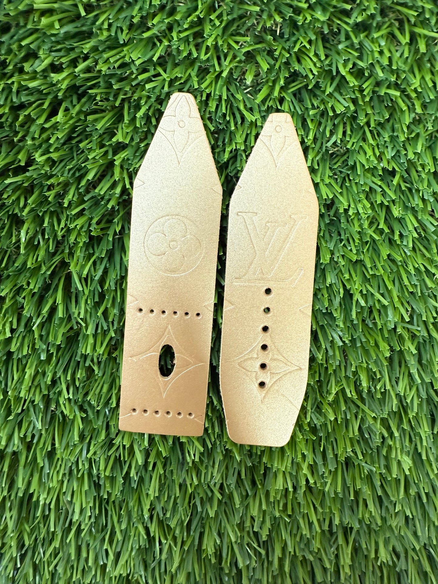 LC-ALPHA-Authentic Upcycled LV Gold Matte Vernis