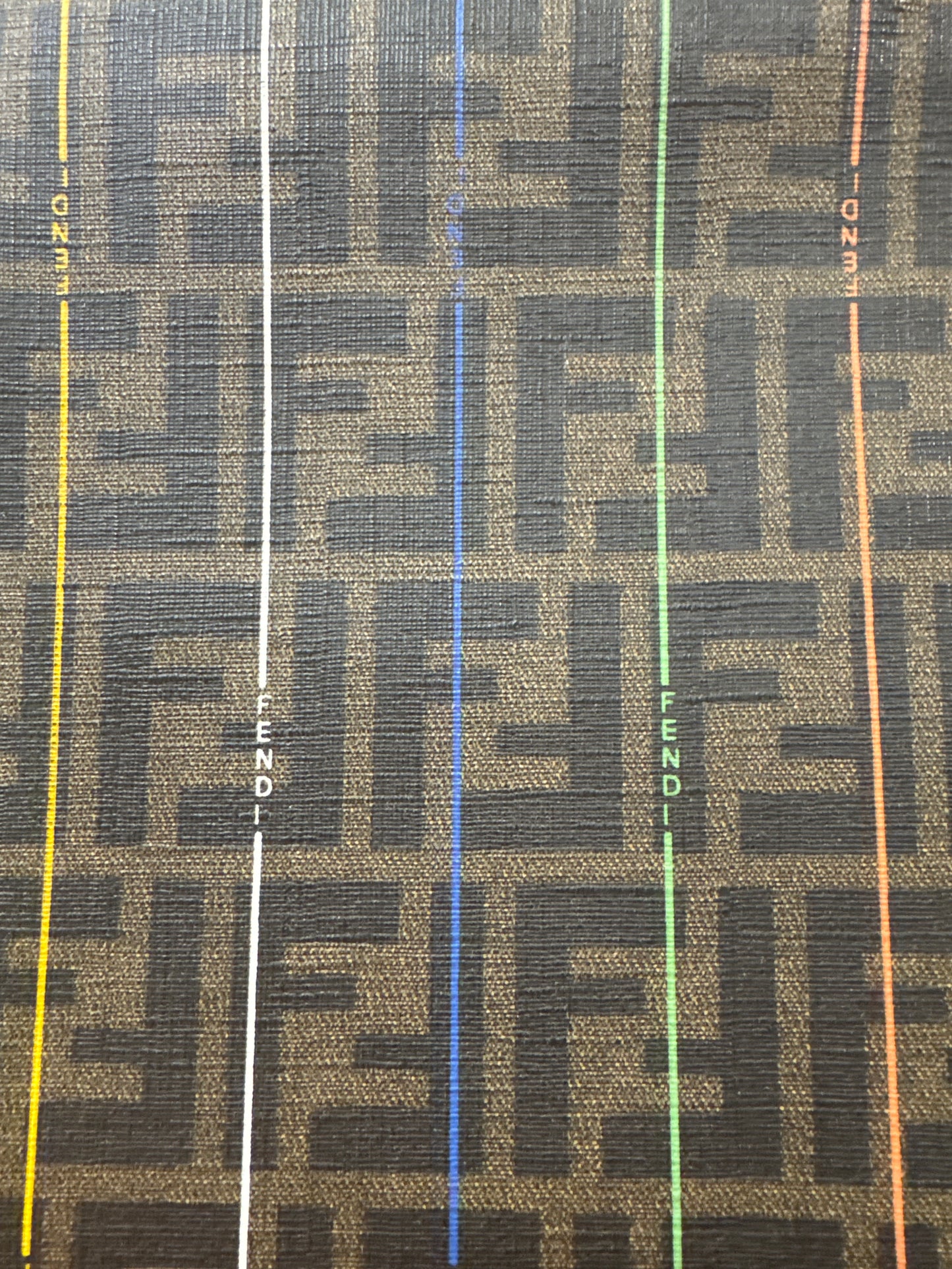 Authentic Upcycled Fendi Rainbow Stripe