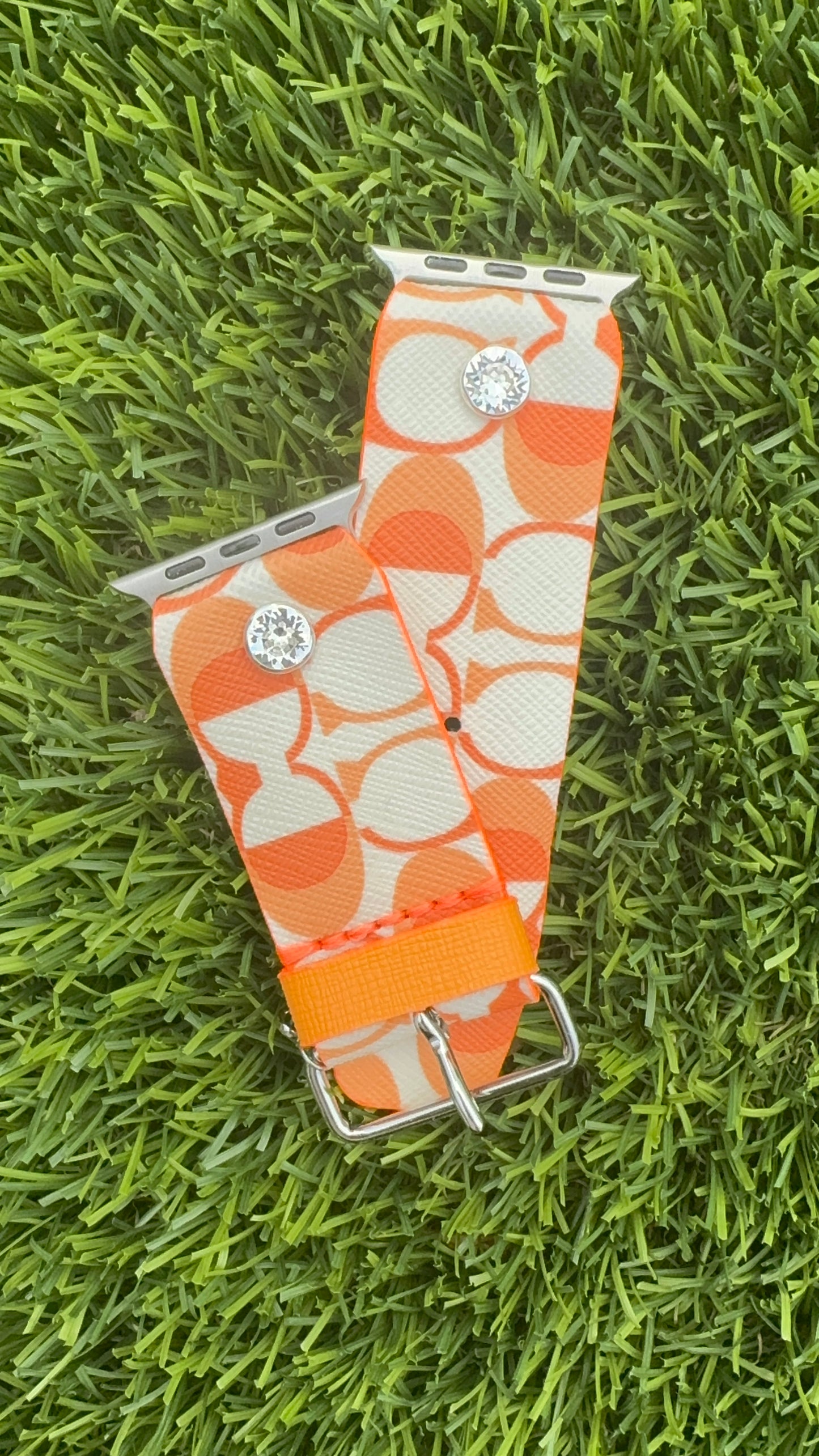 Authentic Coach Orange Monogram