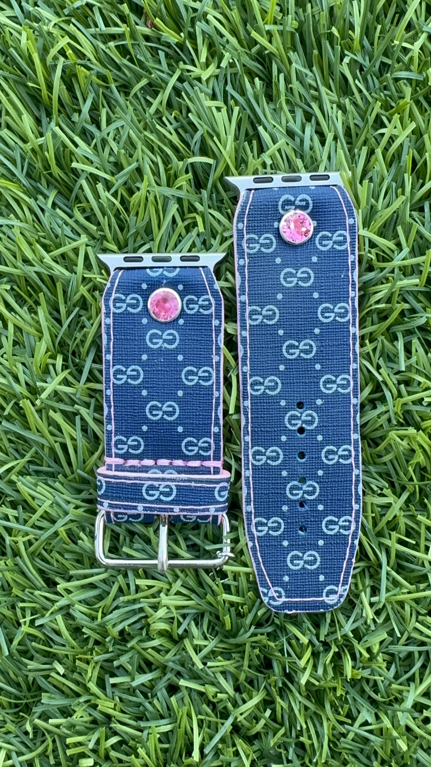 Authentic Upcycled Vintage Rare Baby Blue Micro GG