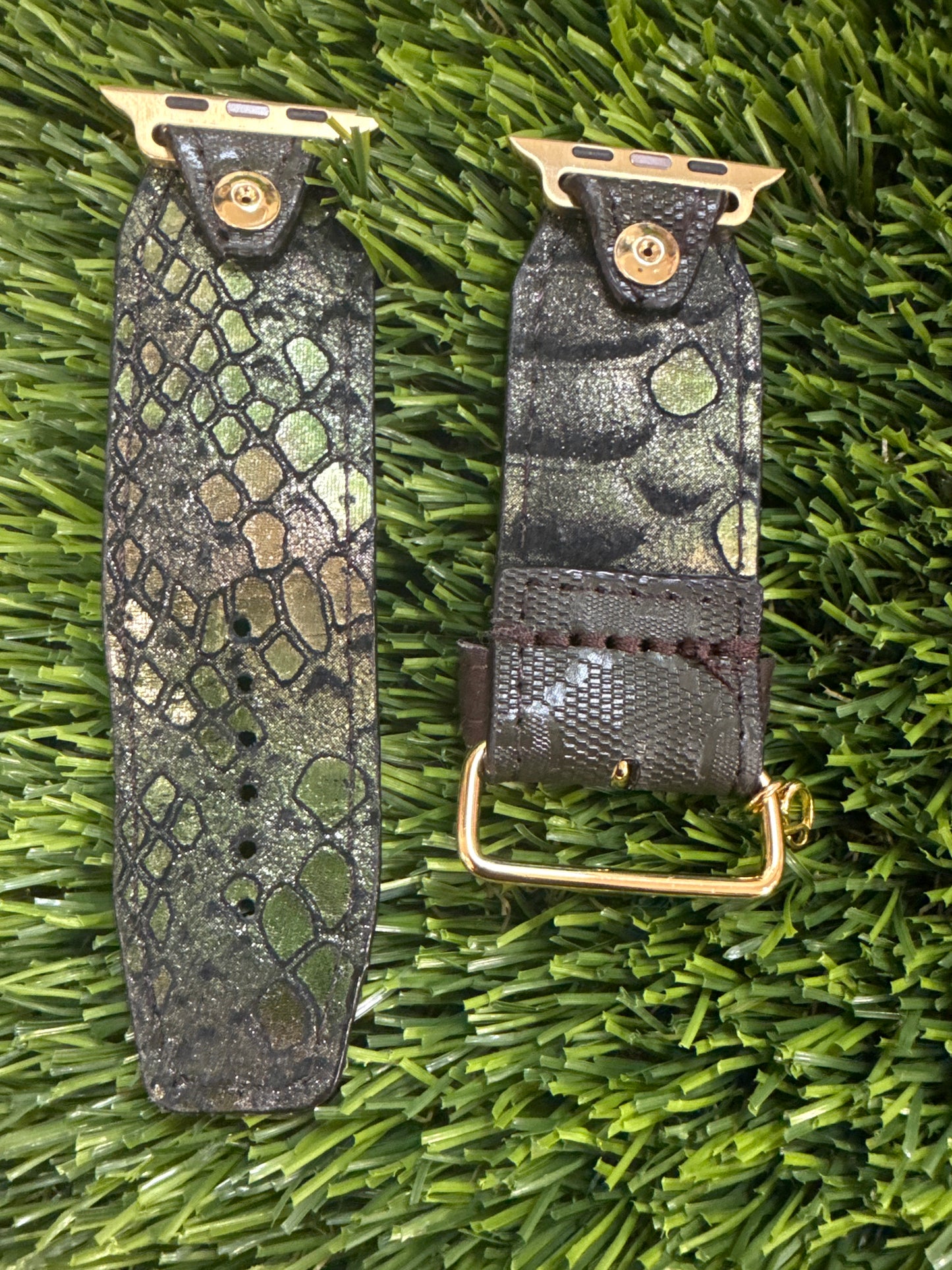 OTD-Beta-Authentic Upcycled Olive GG Imprime with Sewn