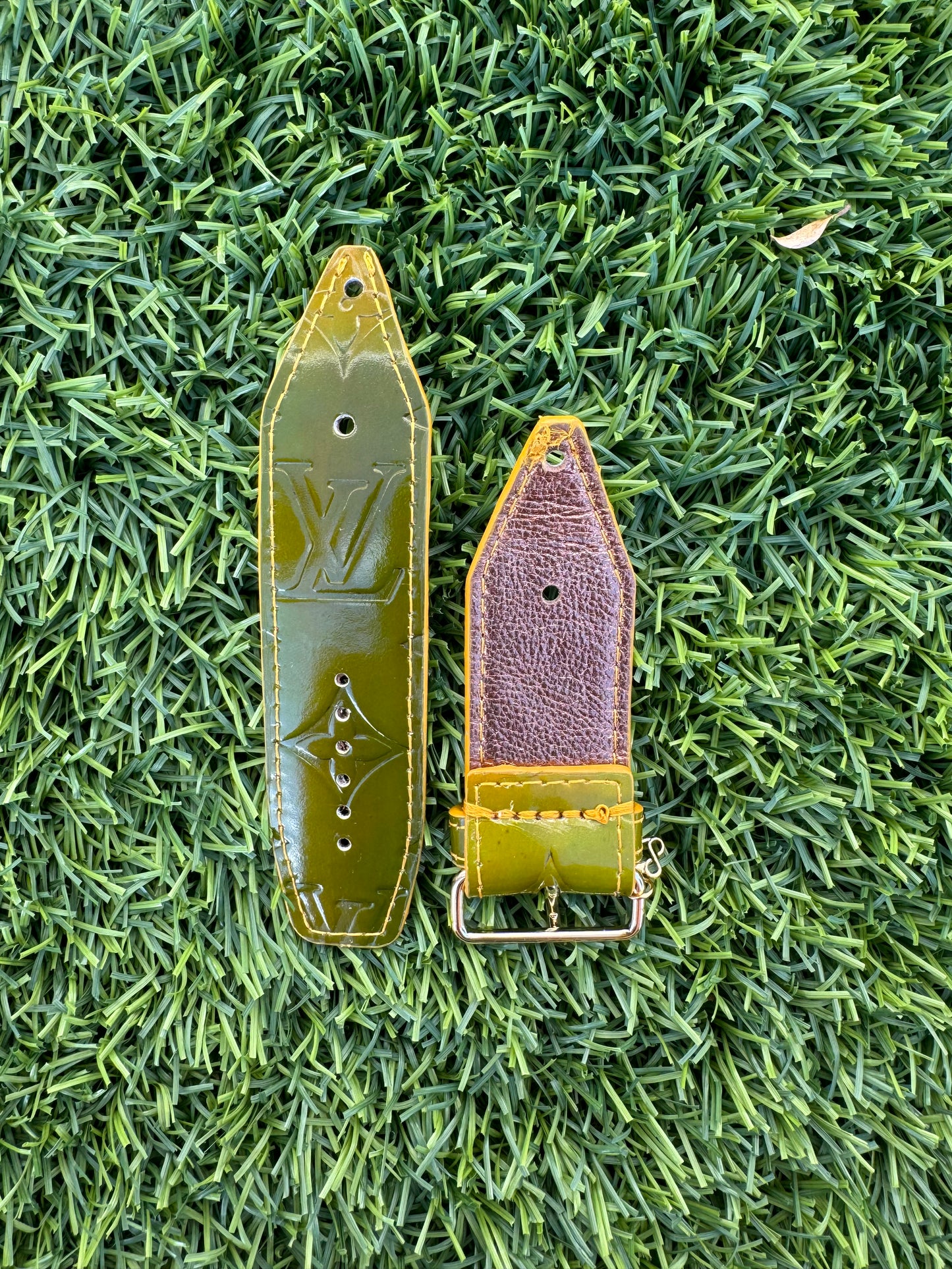OTD-Authentic Upcycled LV Vernis- "Olive"-Beta Size