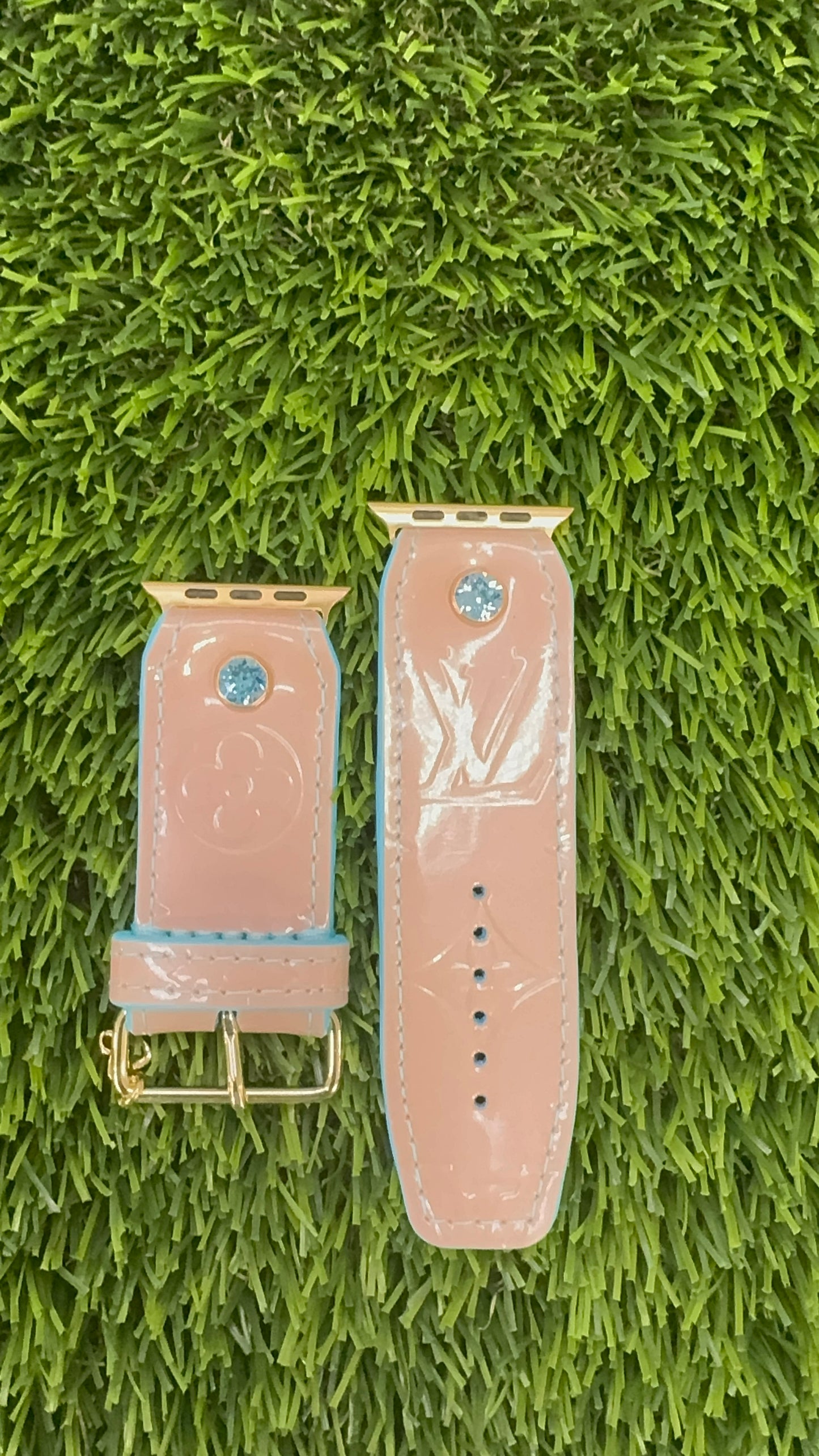 Authentic Upcycled LV Rose Angelique Vernis
