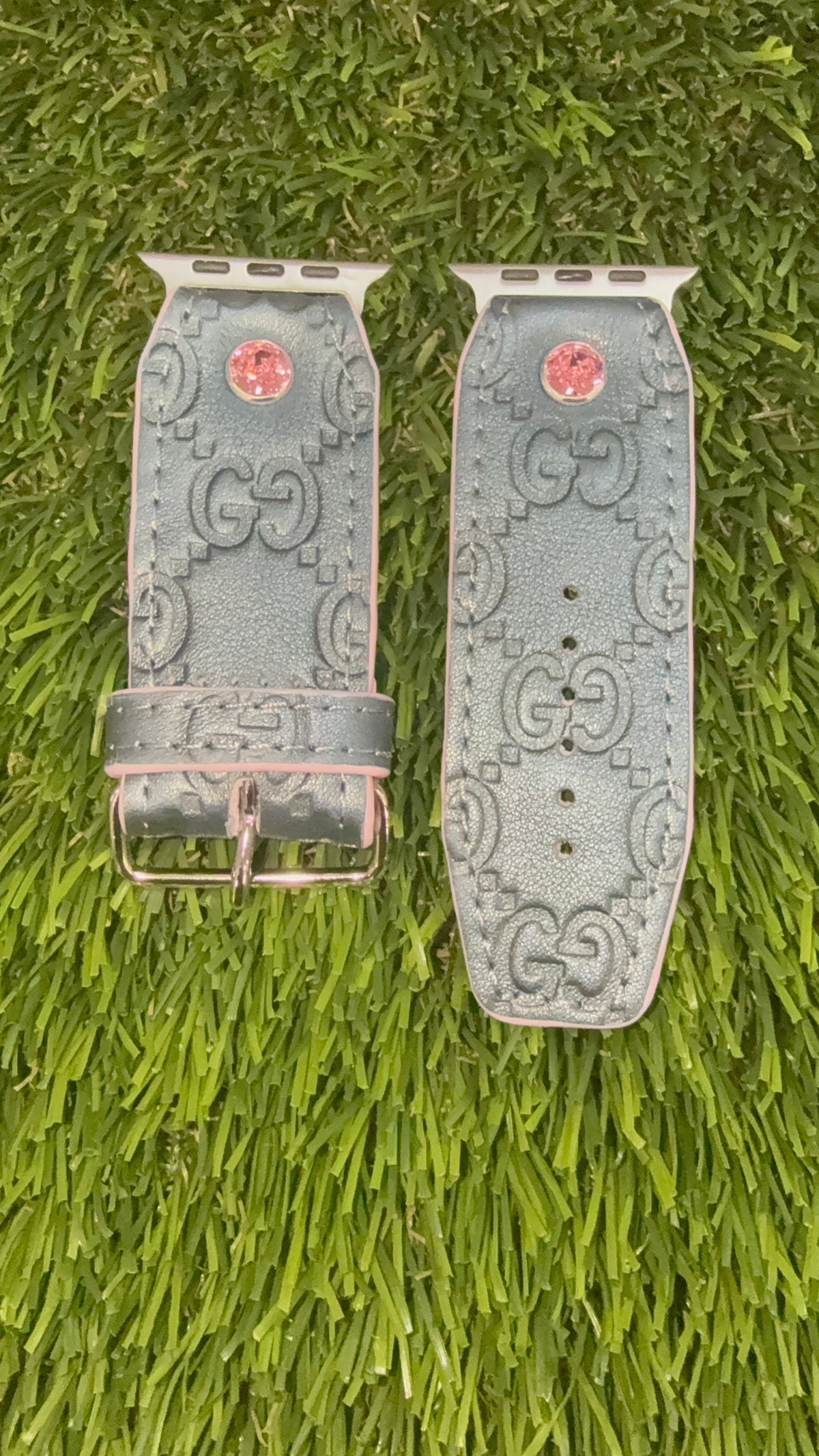 OTD-Authentic Upcycled Rare Metallic Steel Blue GG