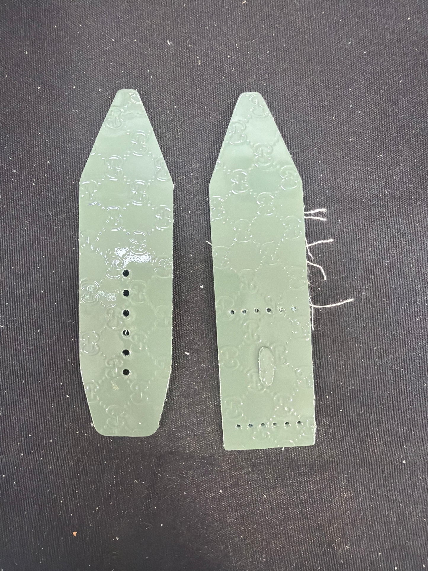Blemished-LC-ALPHA- Sideways-Authentic Upcycled Green Sage Micro GG Patent