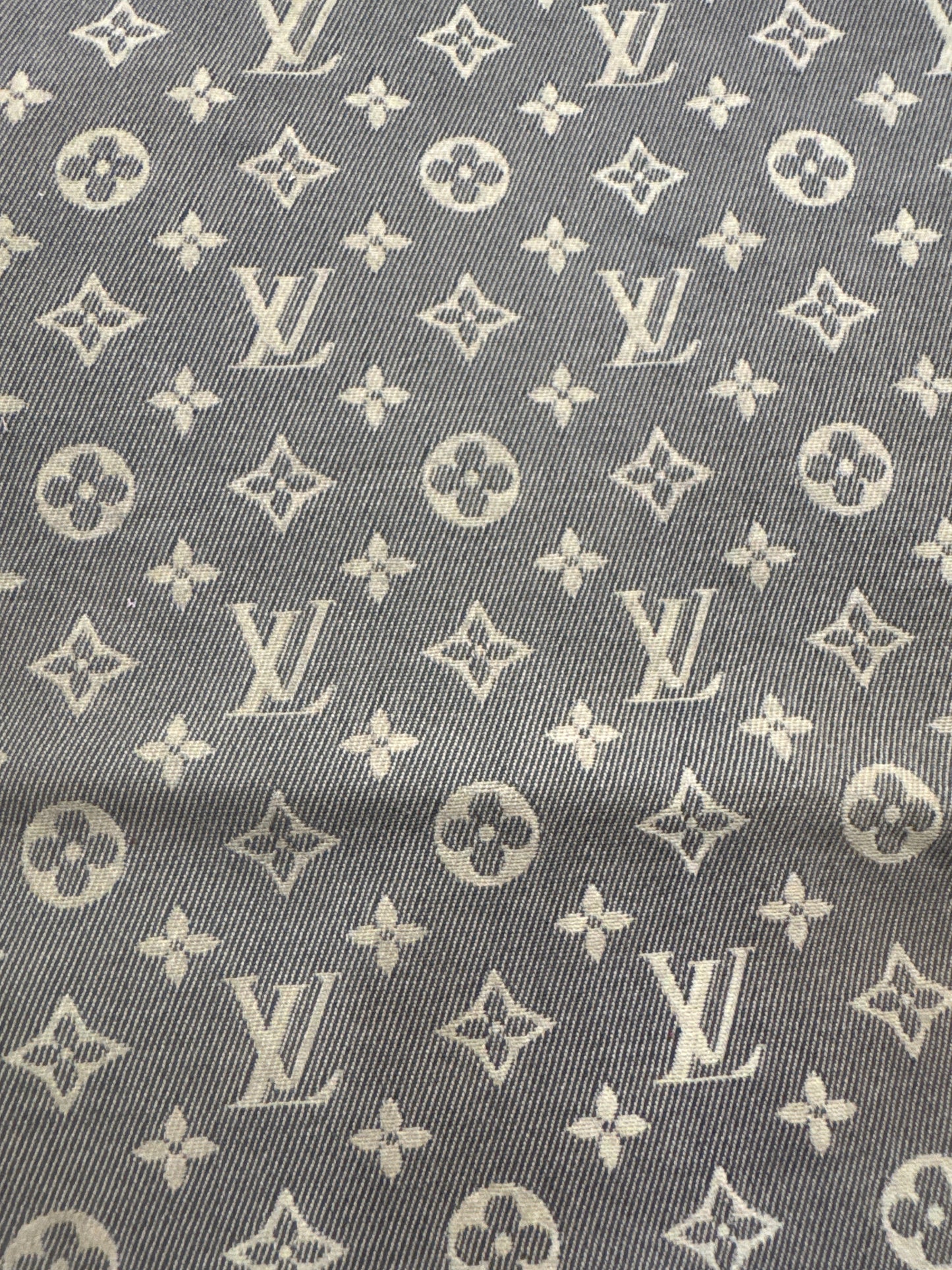 Authentic Upcycled LV Mini Lin Navy with Tan Monogram