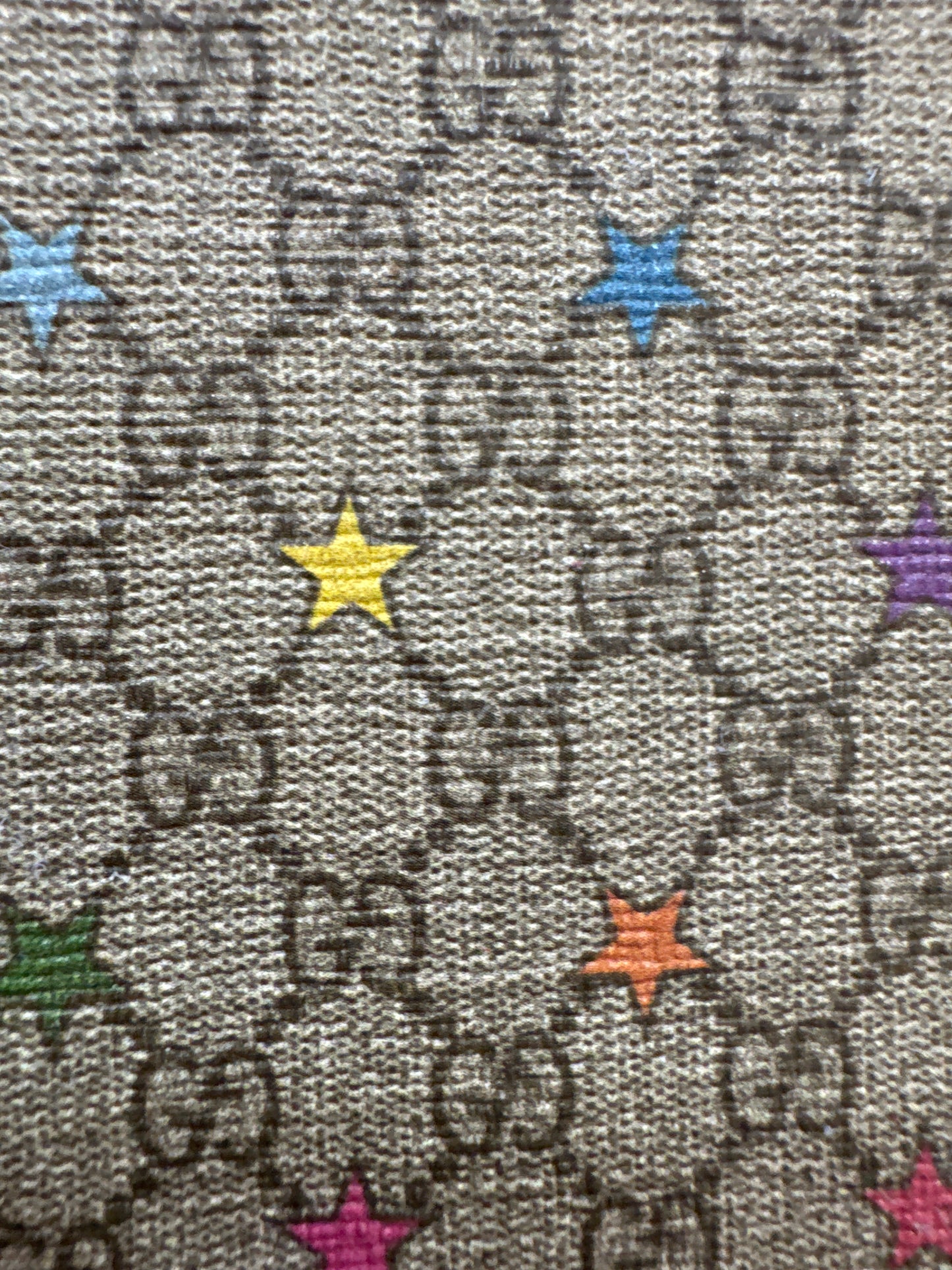 Authentic Upcycled Micro GG Rainbow Colored Stars