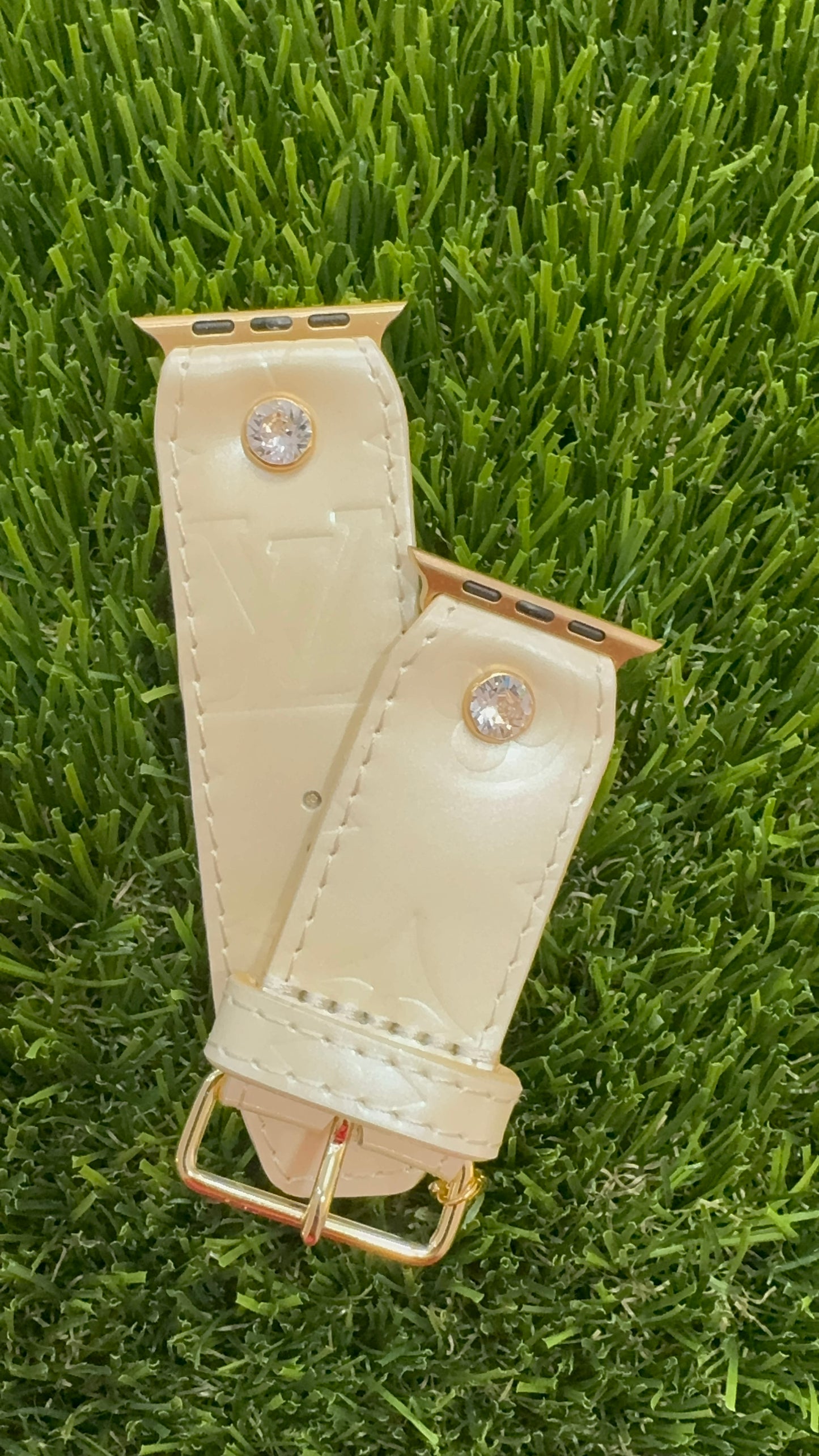 Authentic Upcycled LV Perle Vernis