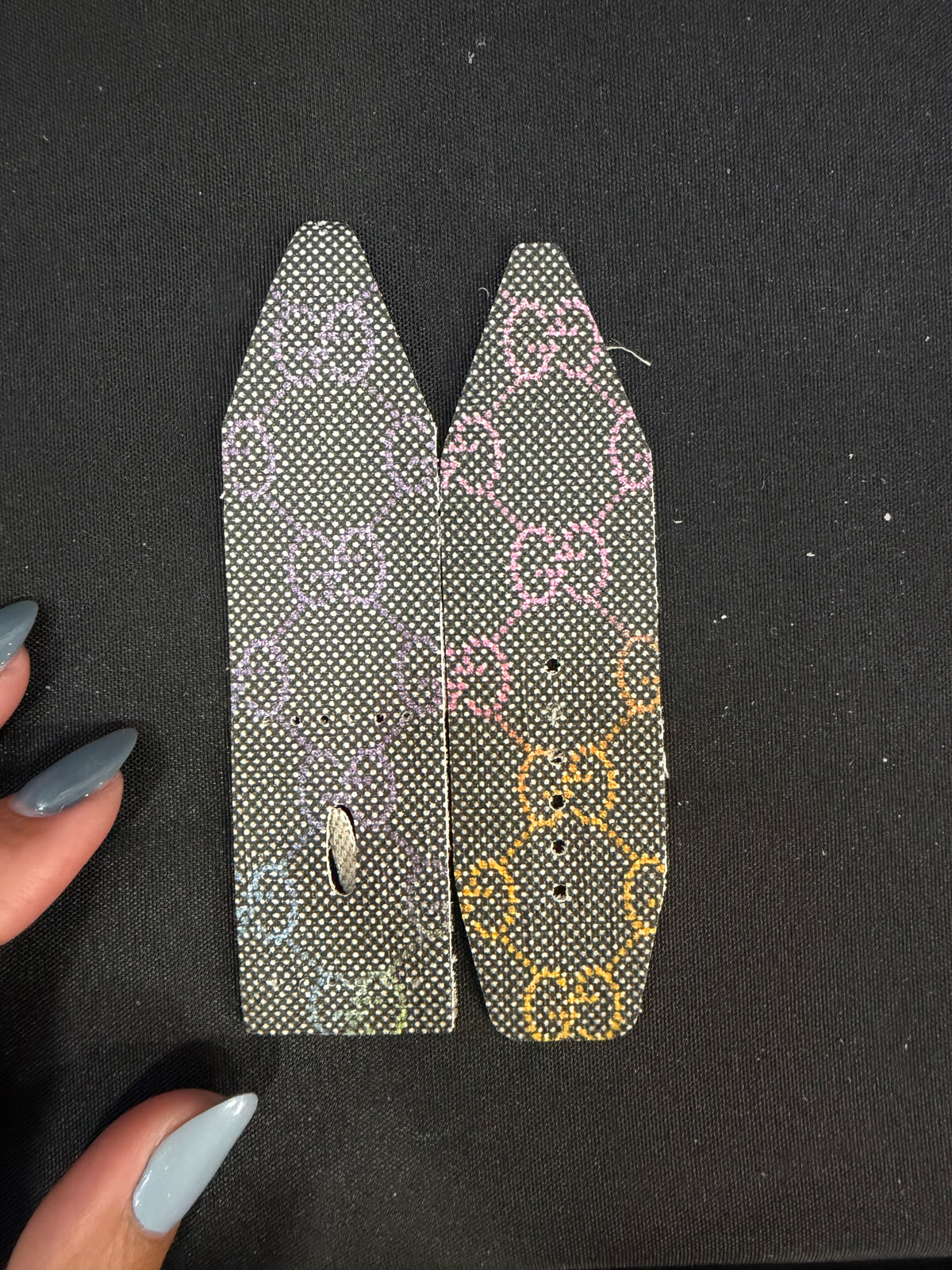 LC-Alpha Pink/Orange/Purple-Authentic Upcycled Multicolored GG