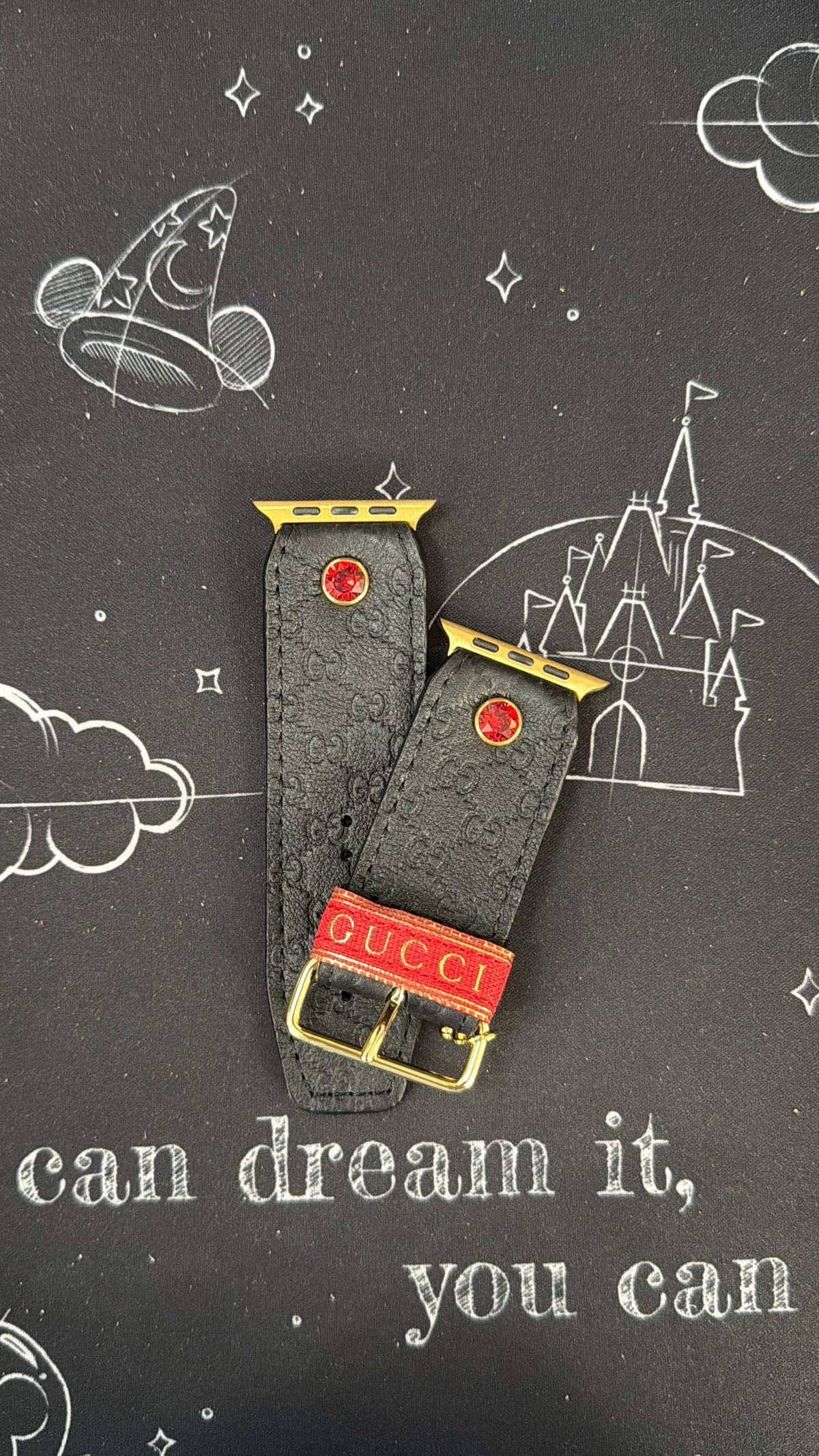 Authentic Upcycled Black Micro GG