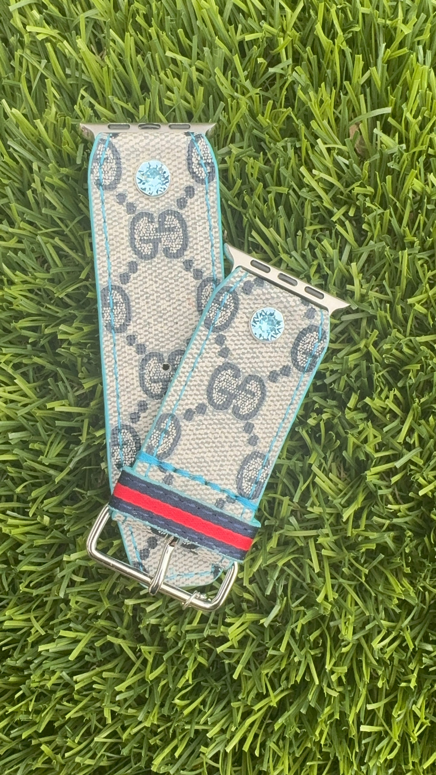 Authentic Upcycled Blue Webb