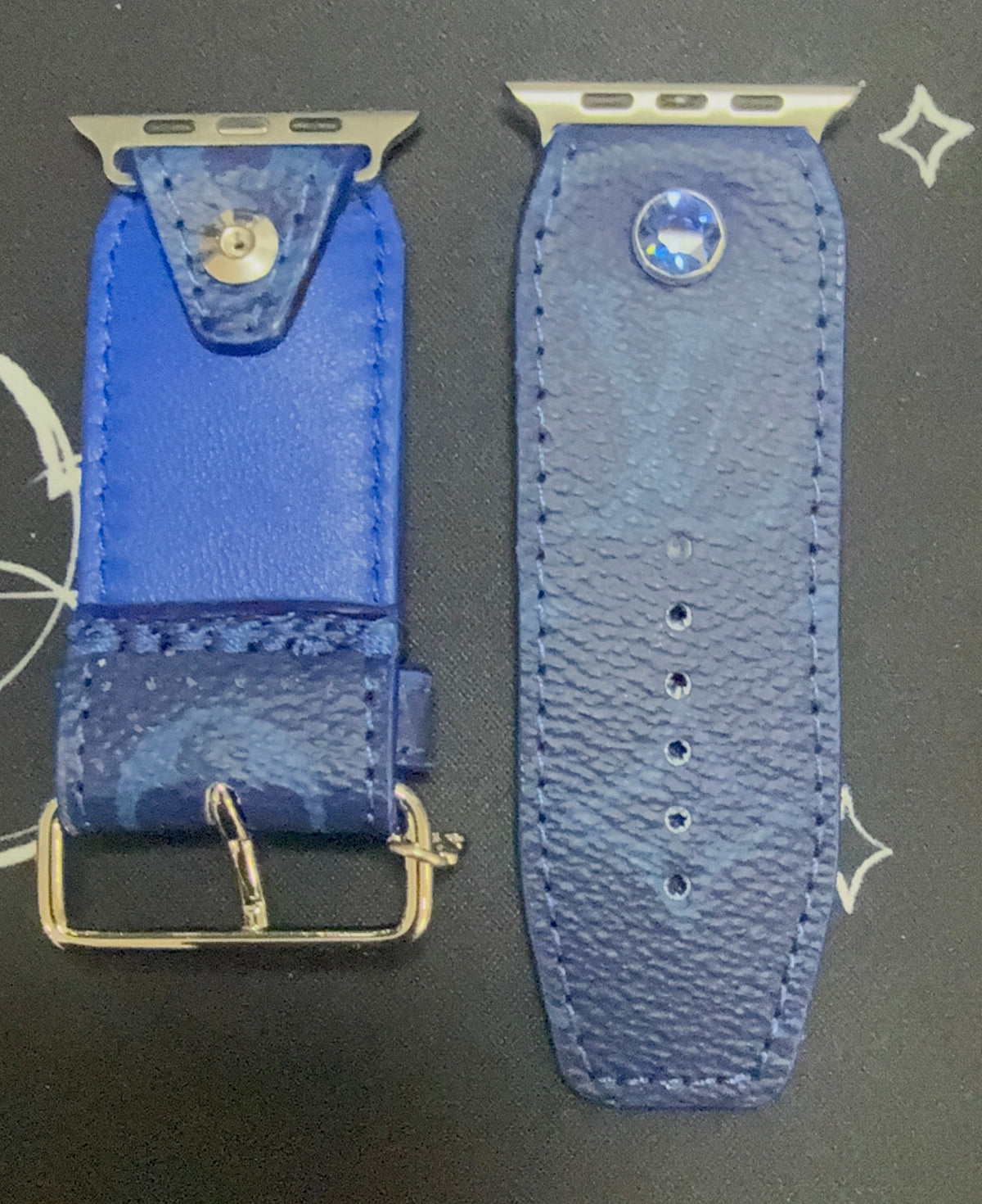 Limited Edit Upcycled LV Cobalt Blue