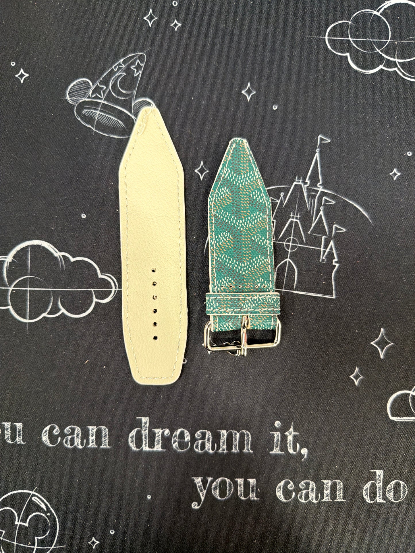 Blemished- Beta Authentic Upcycled Green Goyard