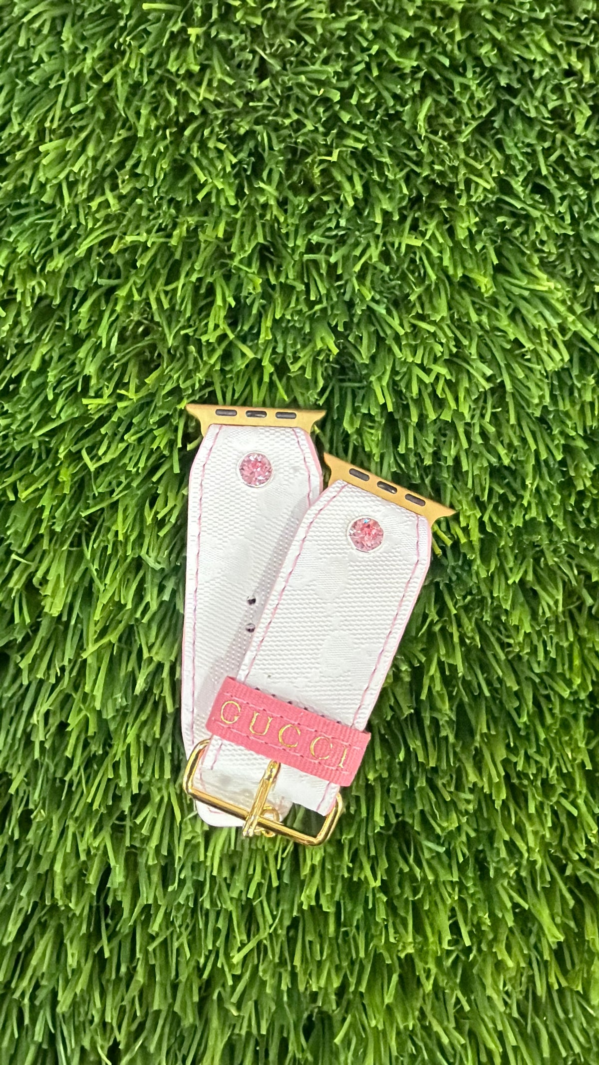 Customizable-Authentic Upcycled White GG Imprime