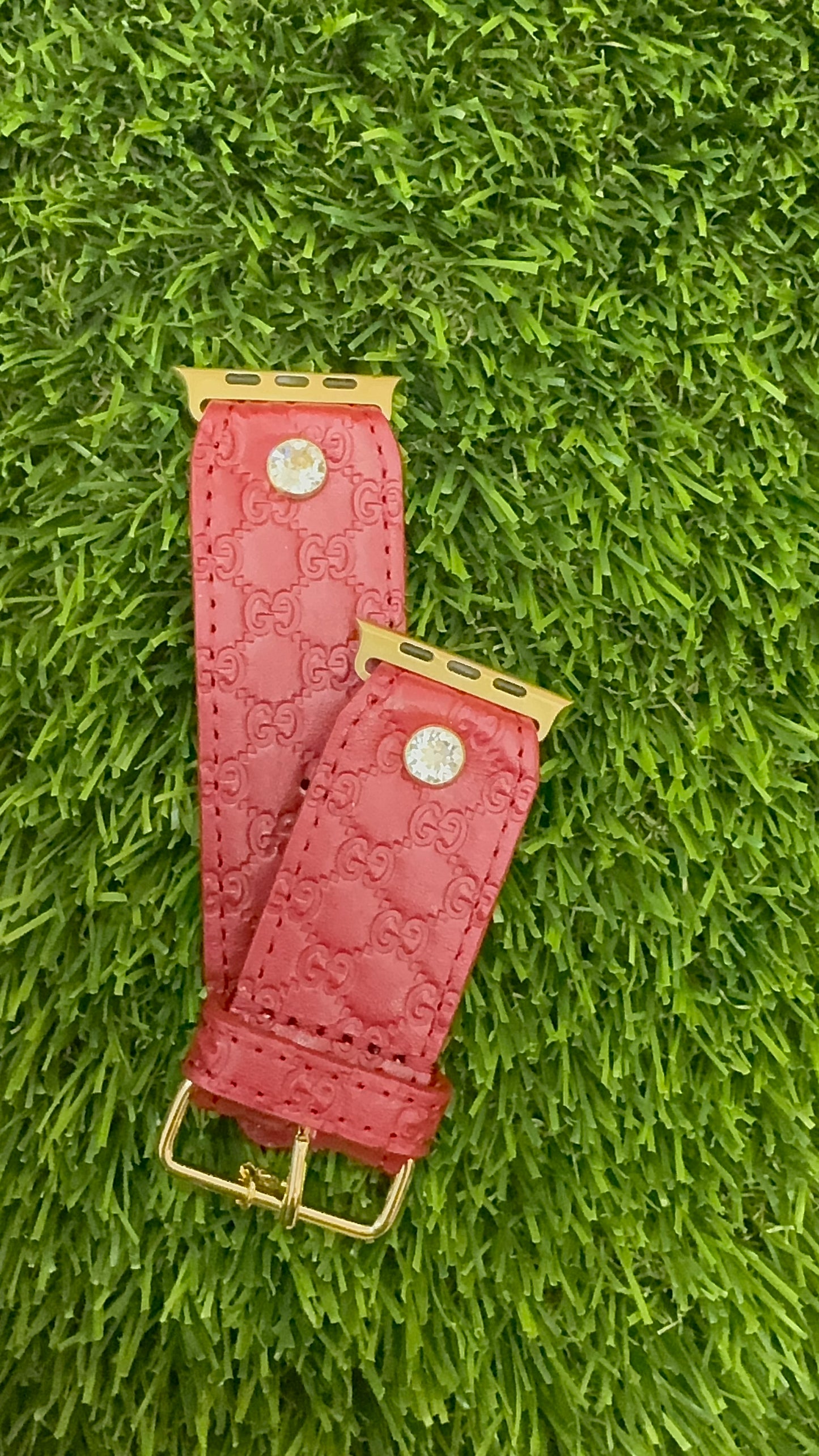 Authentic Upcycled Brick Red Micro GG