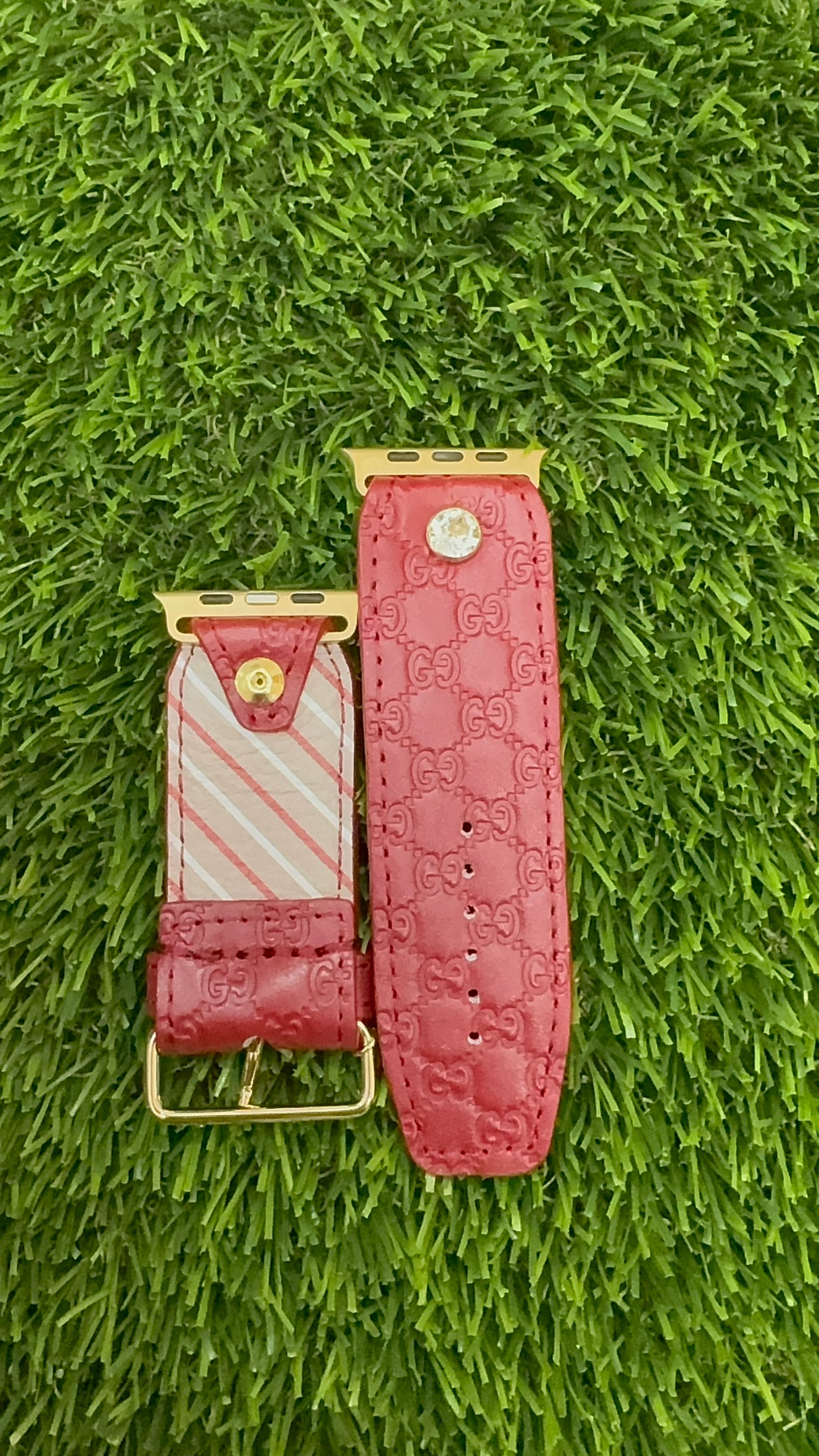 Authentic Upcycled Brick Red Micro GG