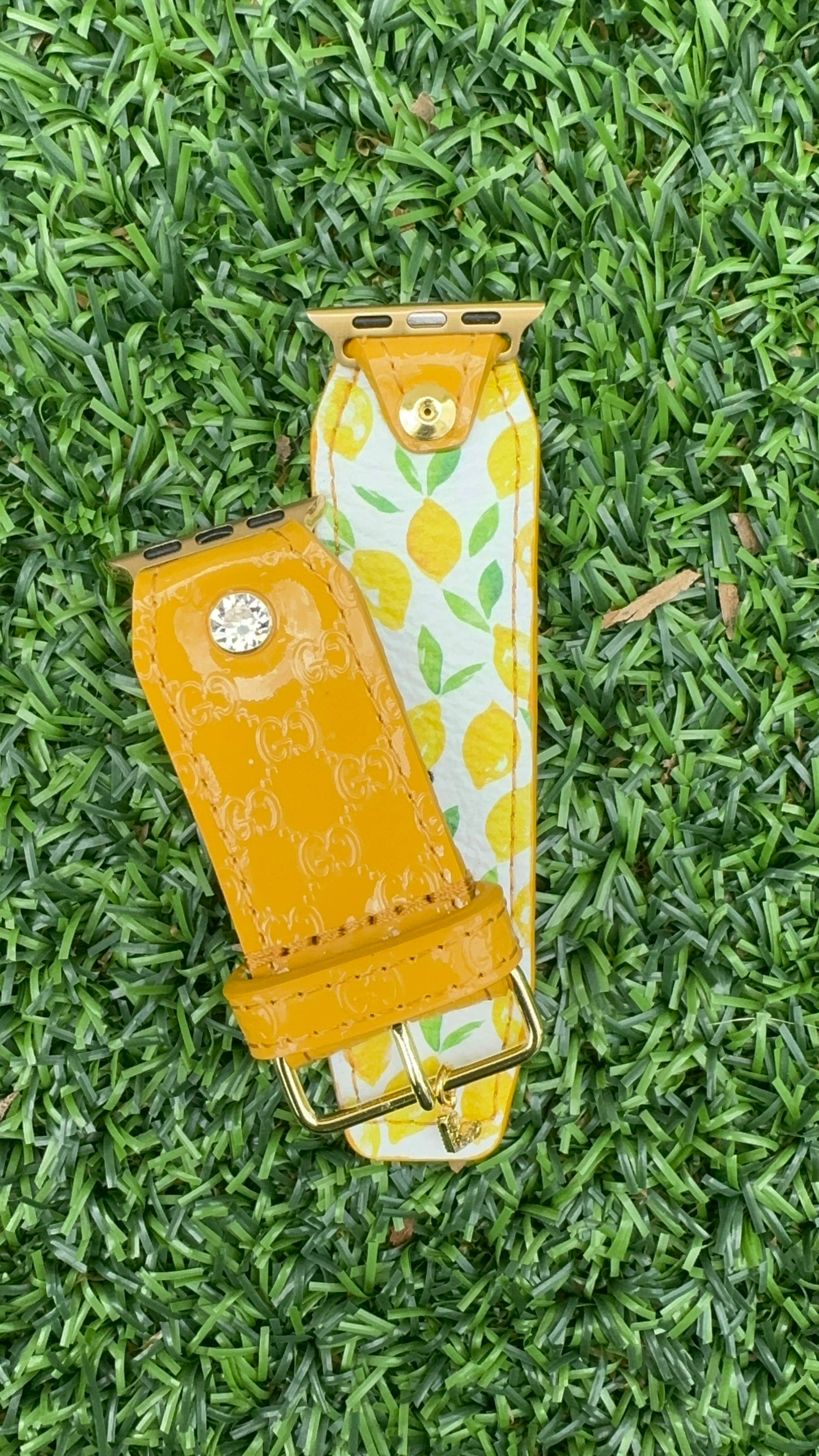 Authentic Upcycled Patent Yellow Micro GG
