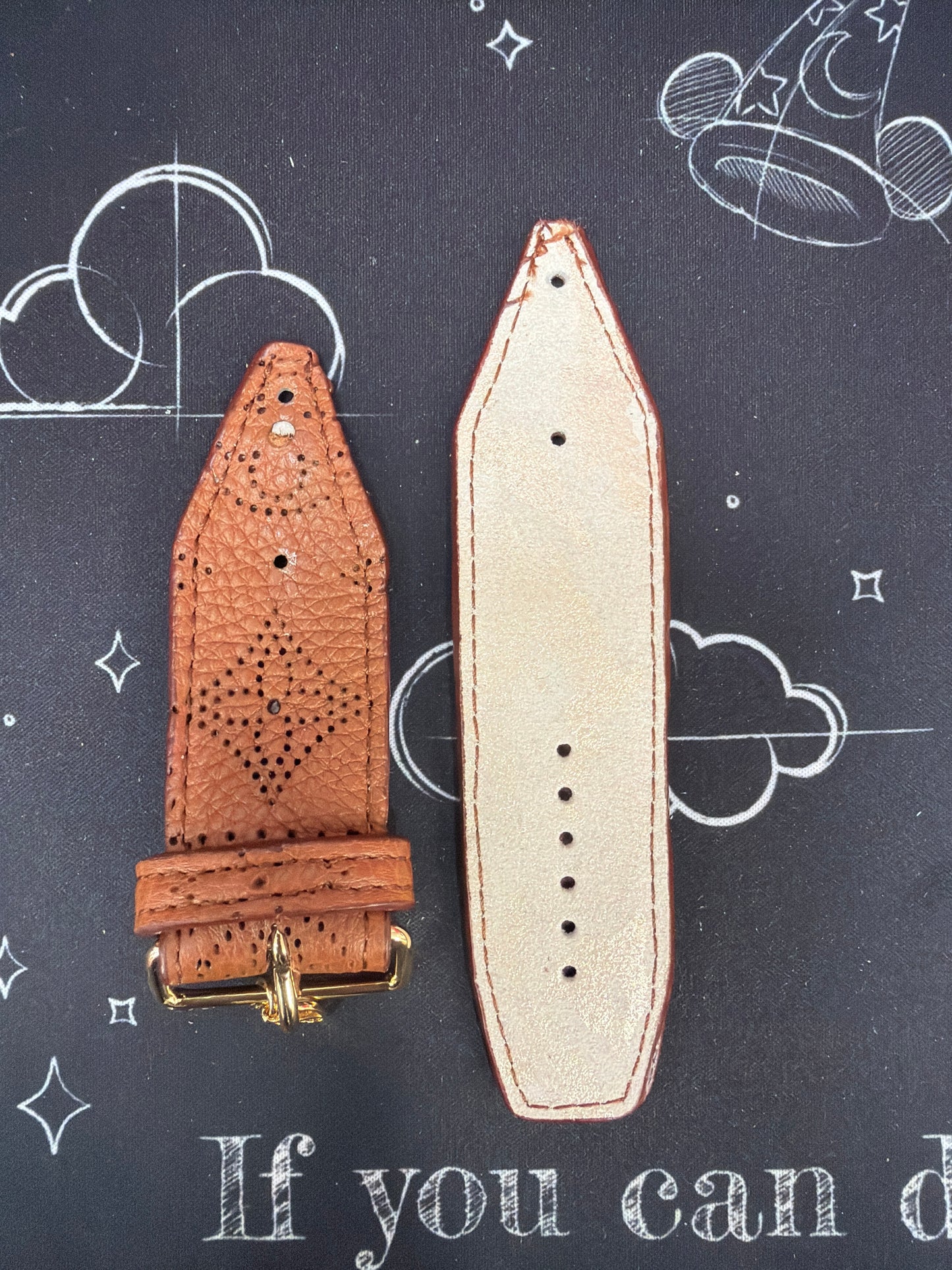 Blemished-Beta-Authentic Upcycled LV Cognac Mahina