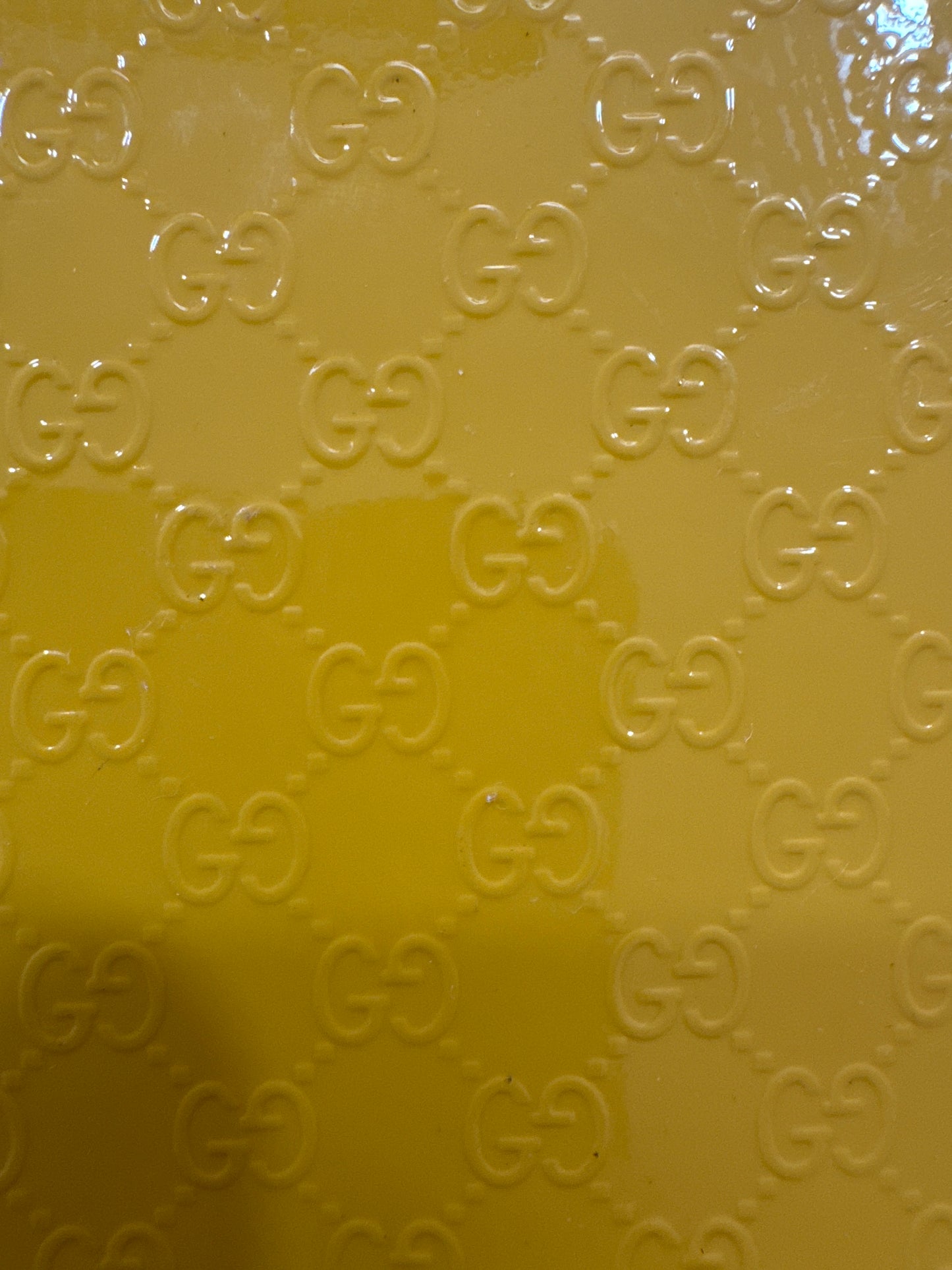Authentic Upcycled Patent Yellow Micro GG