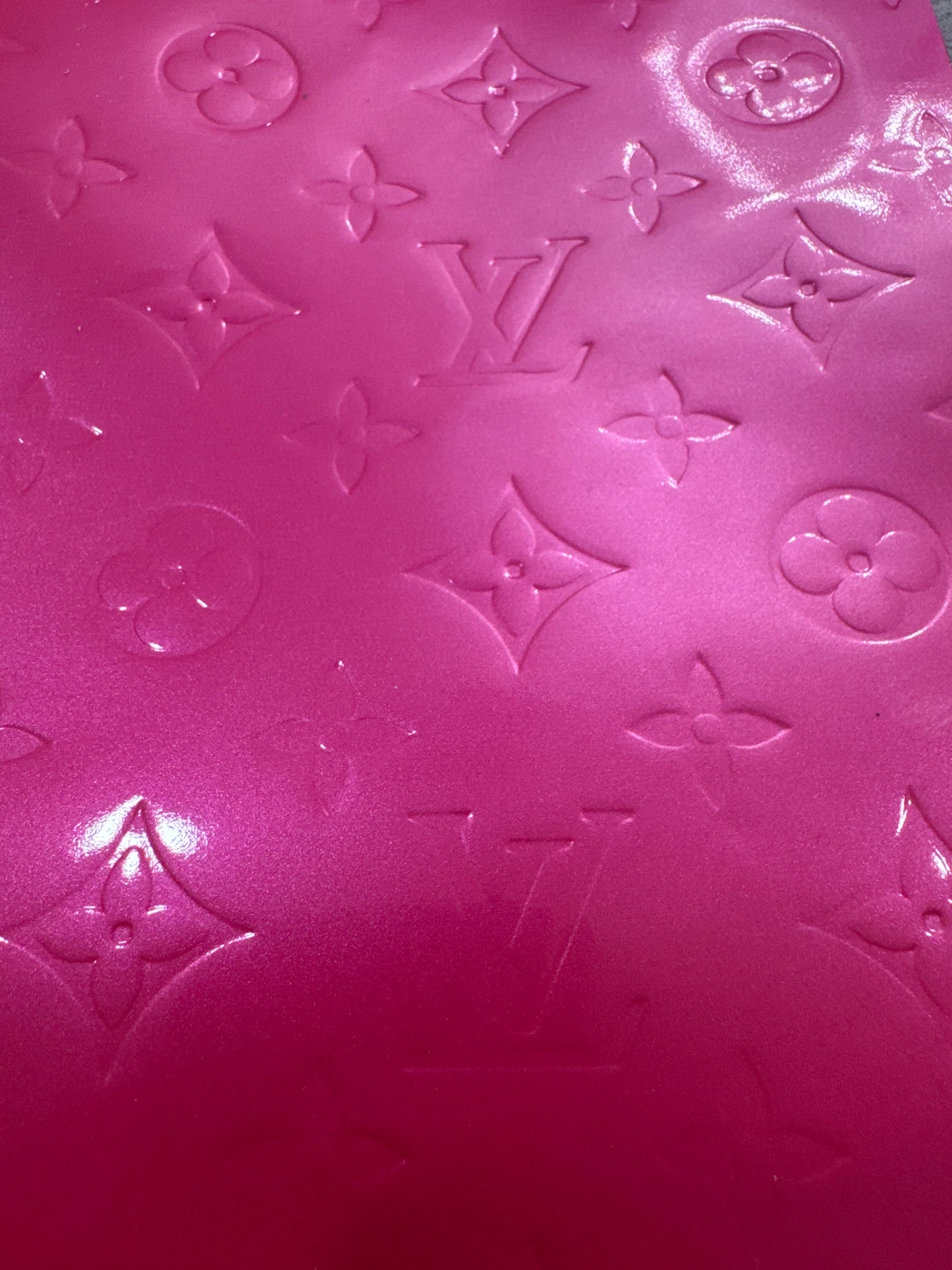 Authentic Upcycled Fuchsia LV Vernis