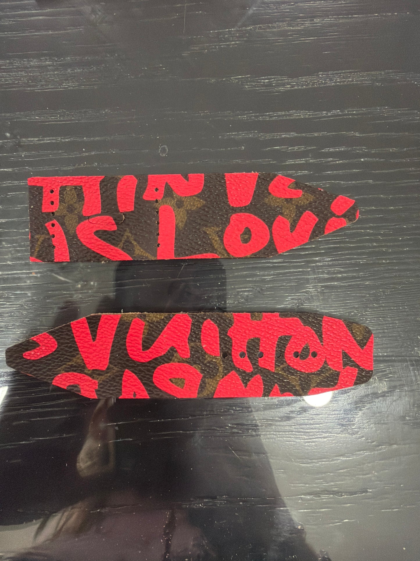 LC-Blemished 2-Beta-LV-Authentic Upcycled Pink LV Graffiti