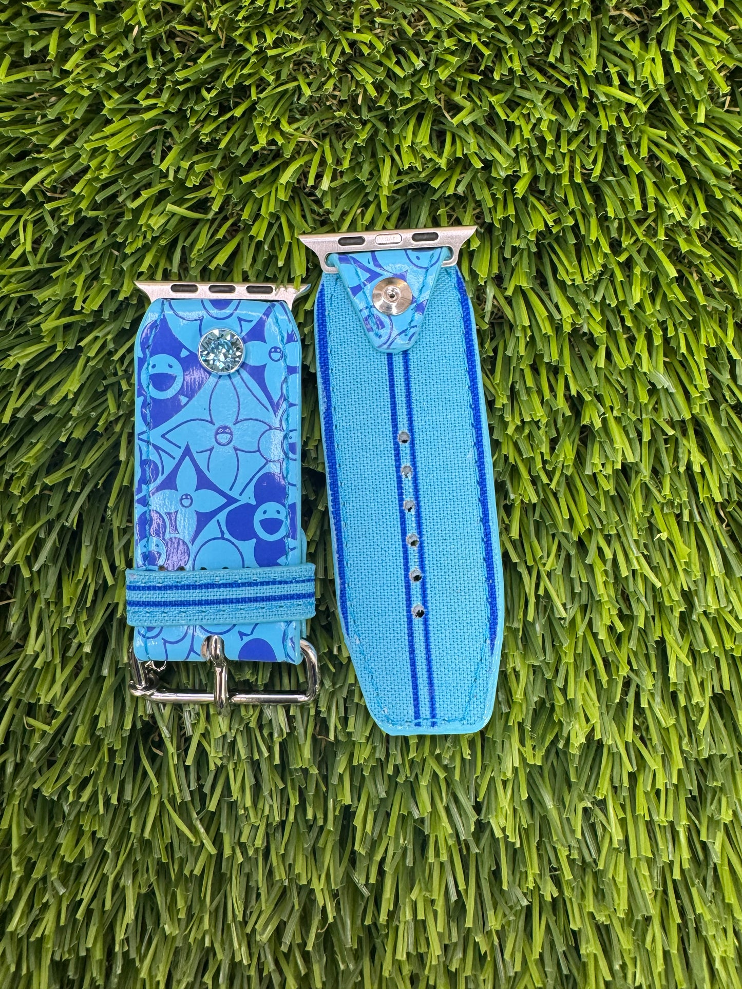 OTD- Alpha- Authentic Upcycled LV Blue Cosmic Blossom