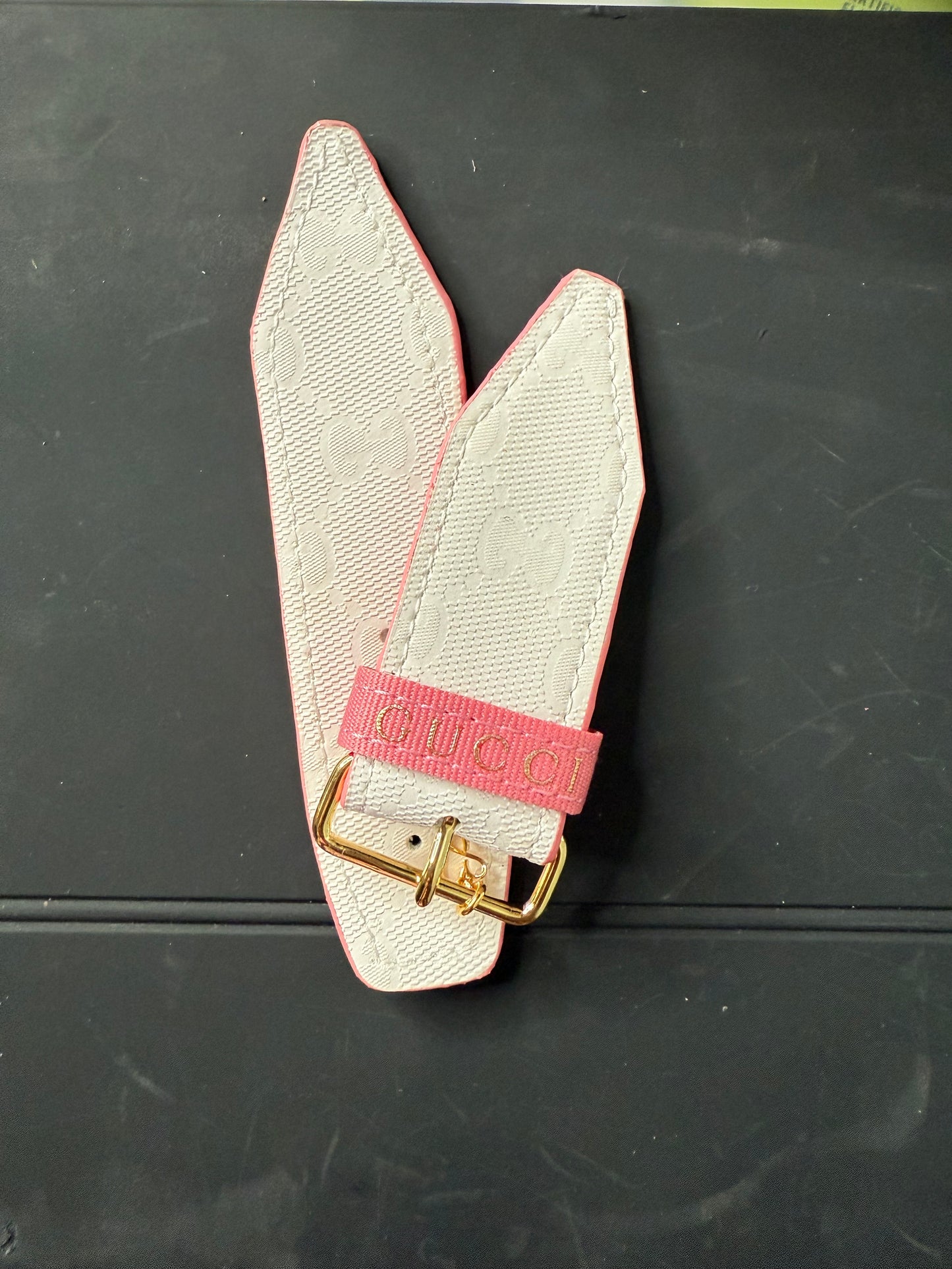 Blemished- Beta- Pink Authentic Upcycled White GG Imprime