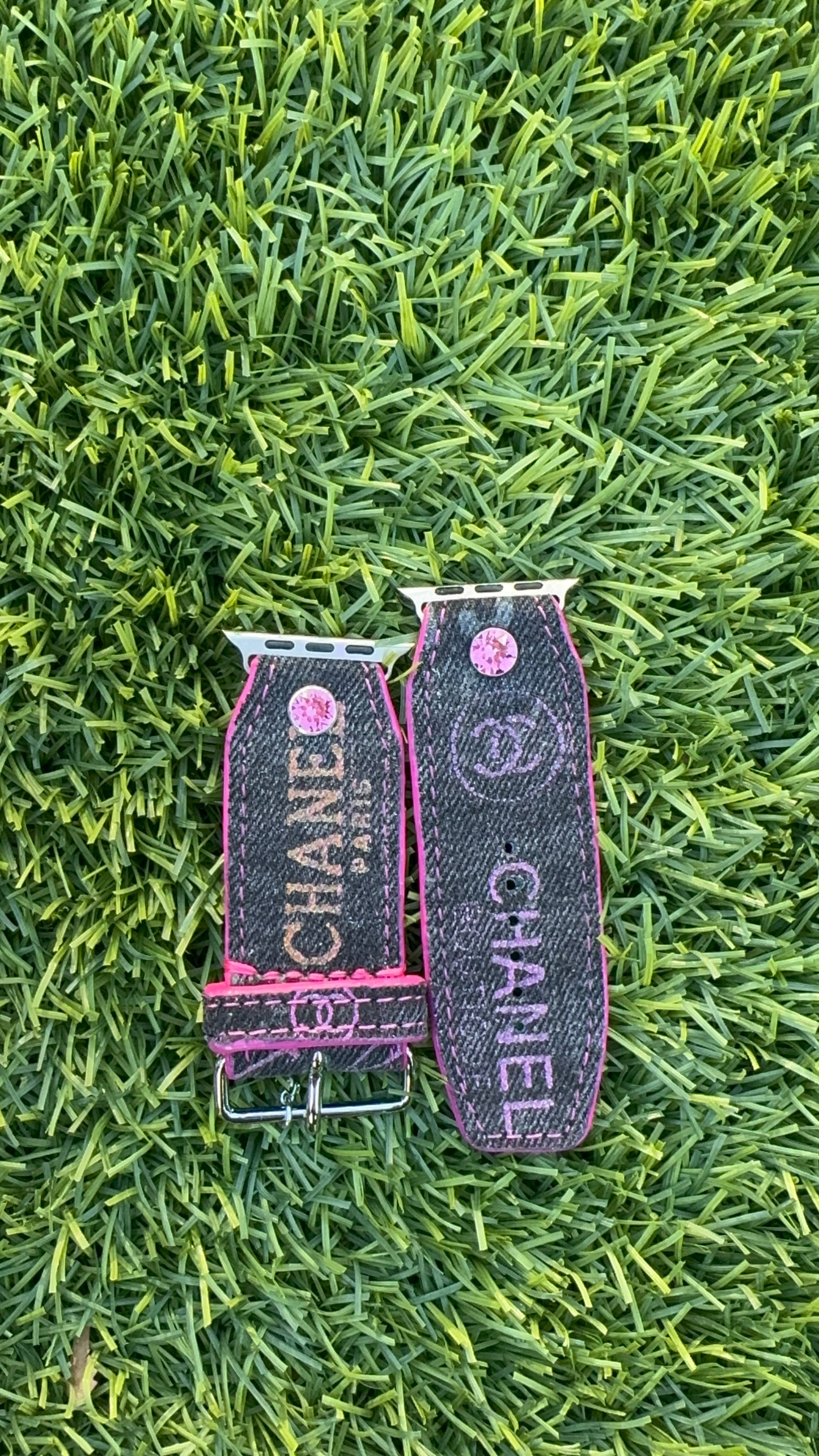Authentic Upcycled Chanel Black Denim