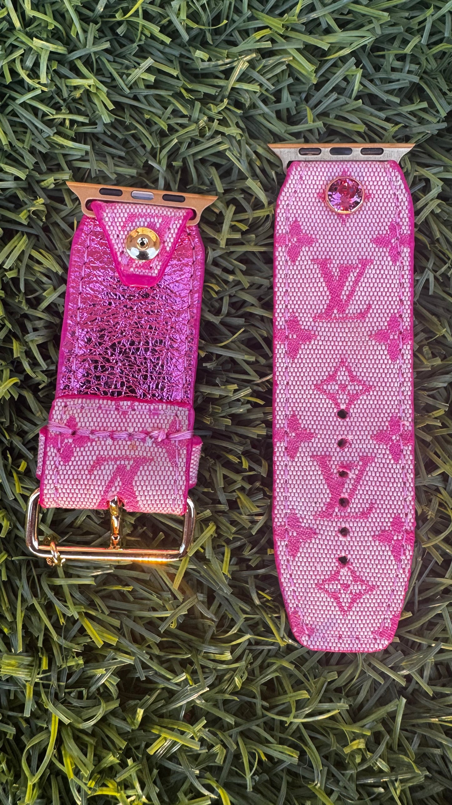 Authentic Upcycled Pretty in Pink LV Mini Lin