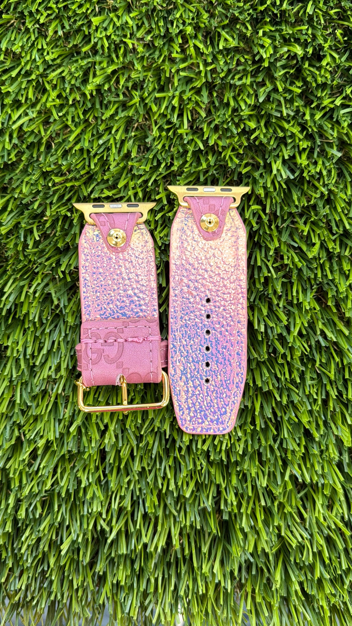 OTD-Alpha-Authentic Upcycled Rare Metallic Pink GG with Prism Liner