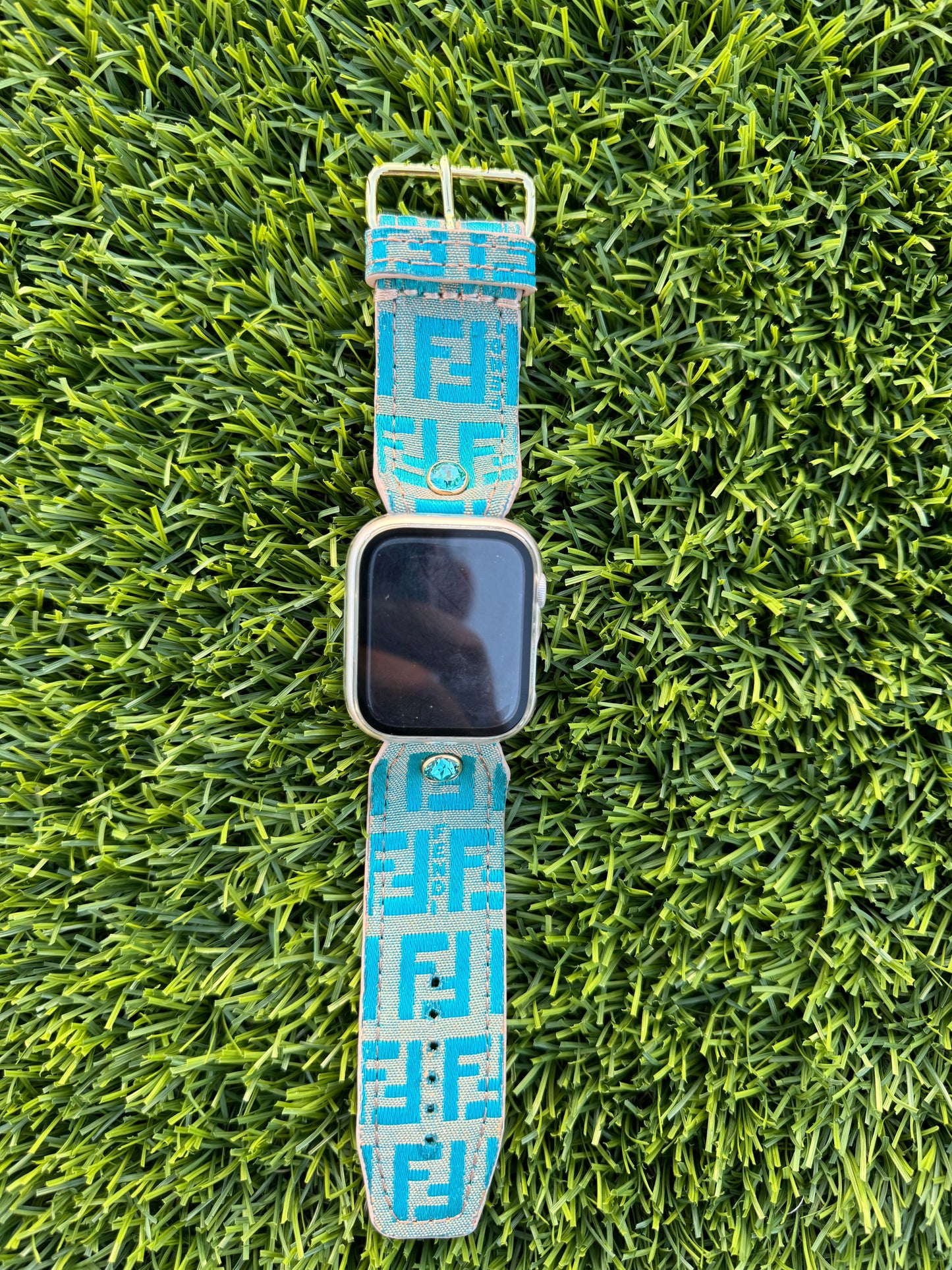 OTD- Authentic Upcycled Teal Fendi