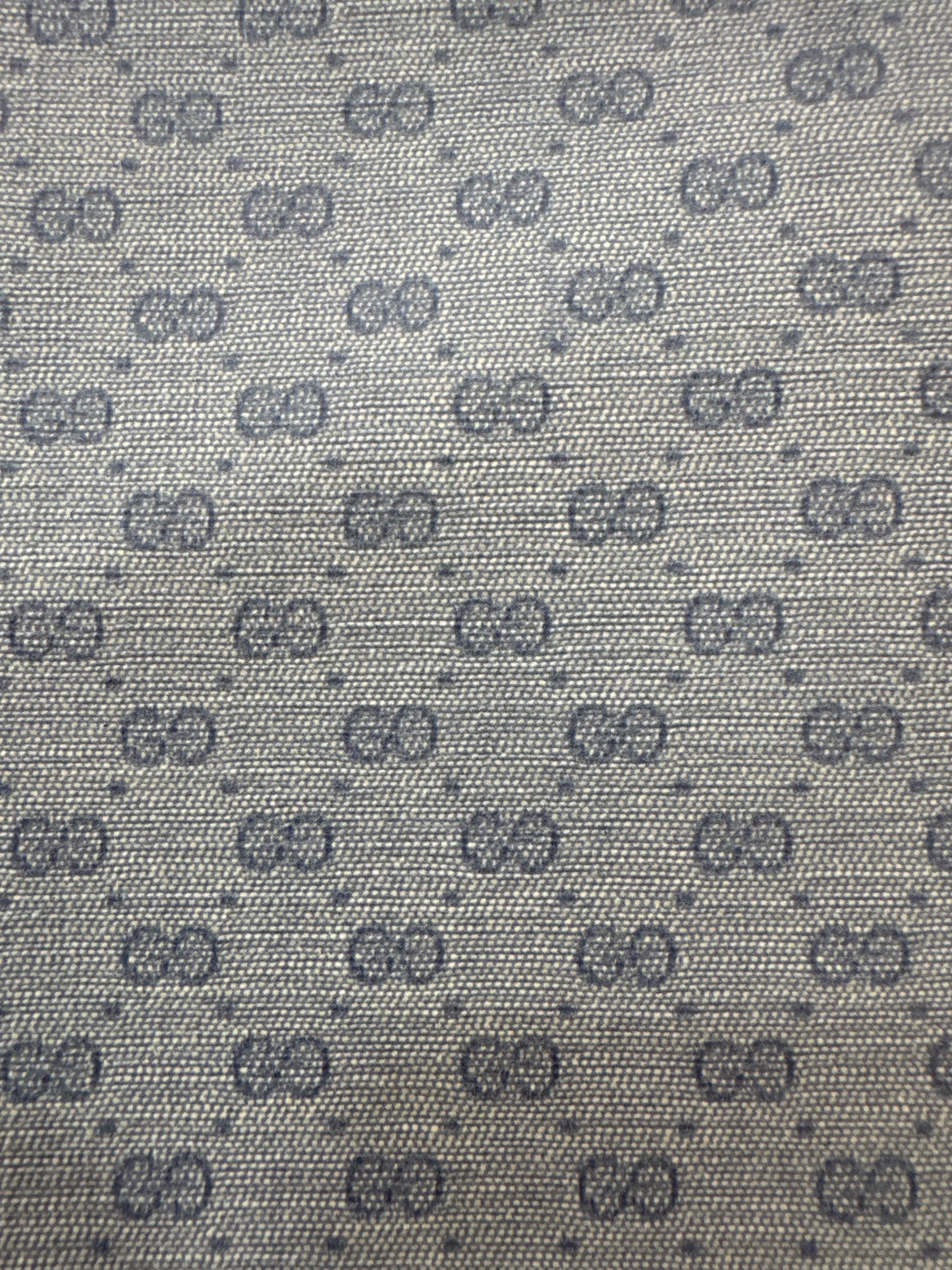 Authentic Upcycled Vintage Grey with Blue Micro GG