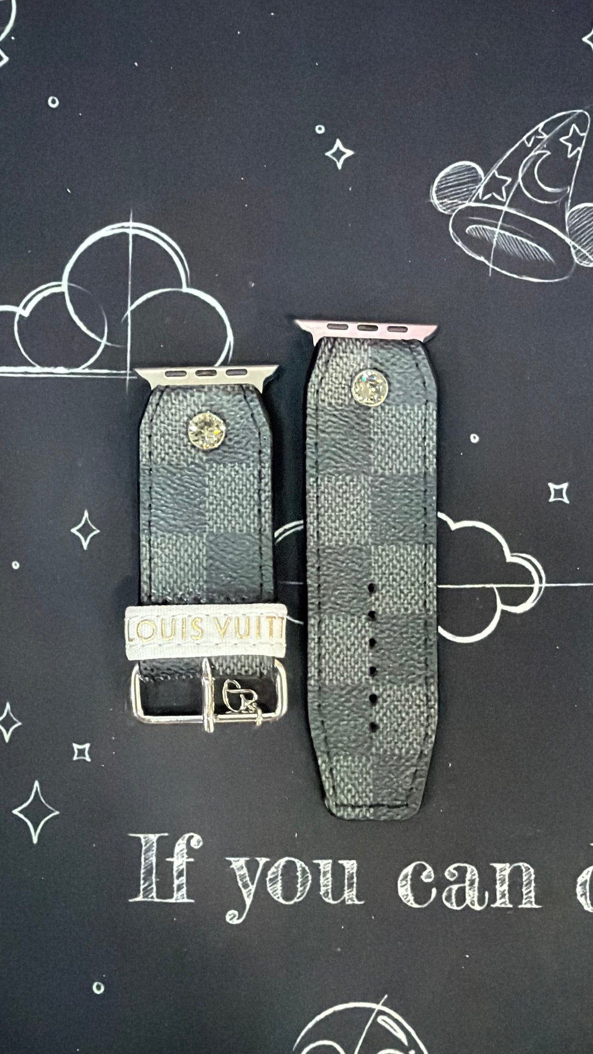 OTD-Beta- Black-Authentic LV Damier Graphite No Logo