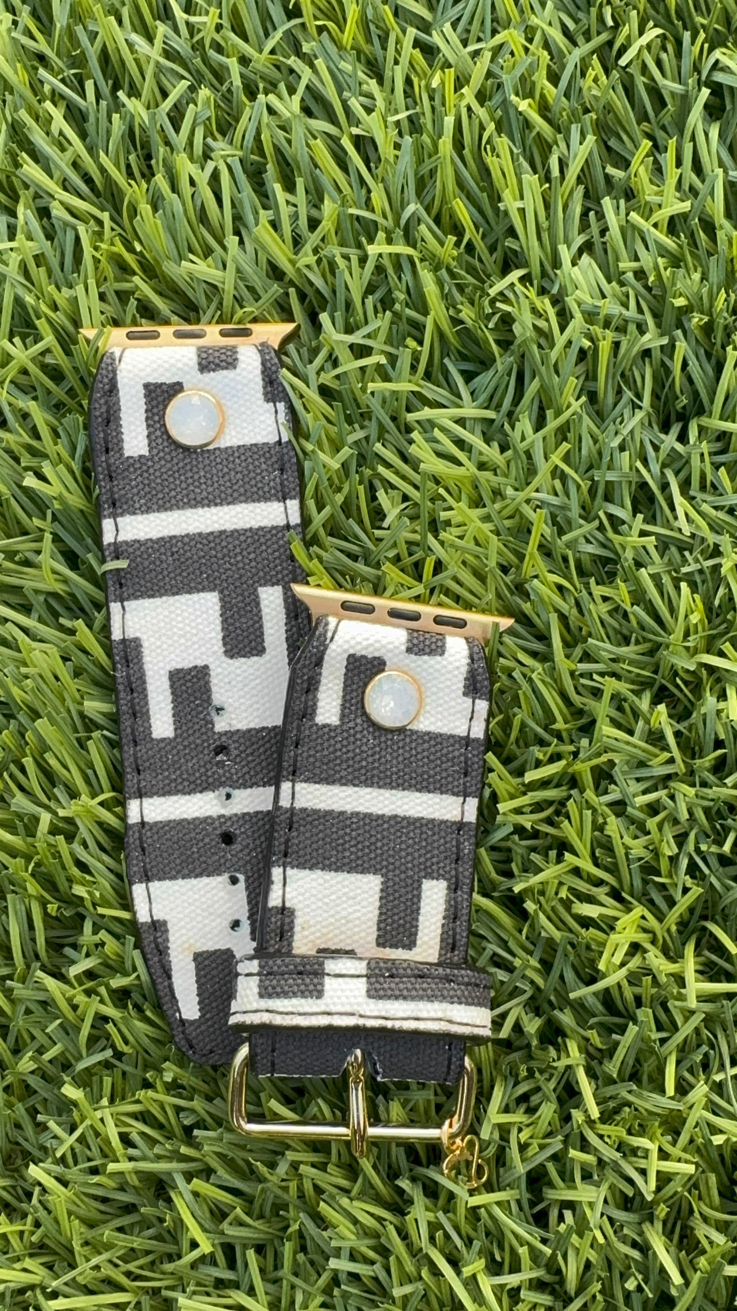 Blemished-Authentic Upcycled Blue and White Fendi