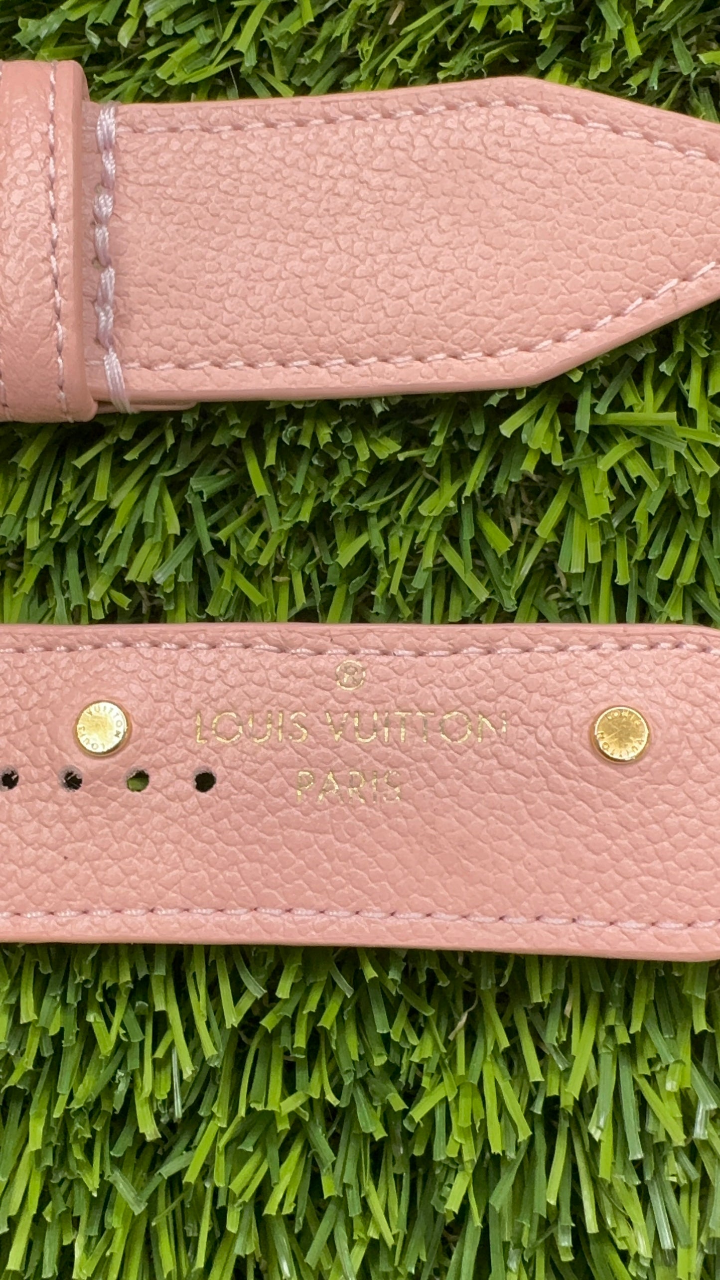 Blemished One Of A Kind Pink LV with Rivets - Beta Sized