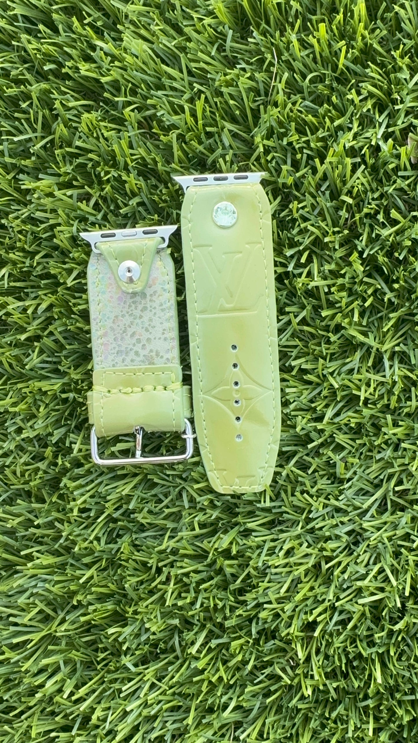 Blemished- Authentic Upcycled LV “Green Apple” Vernis