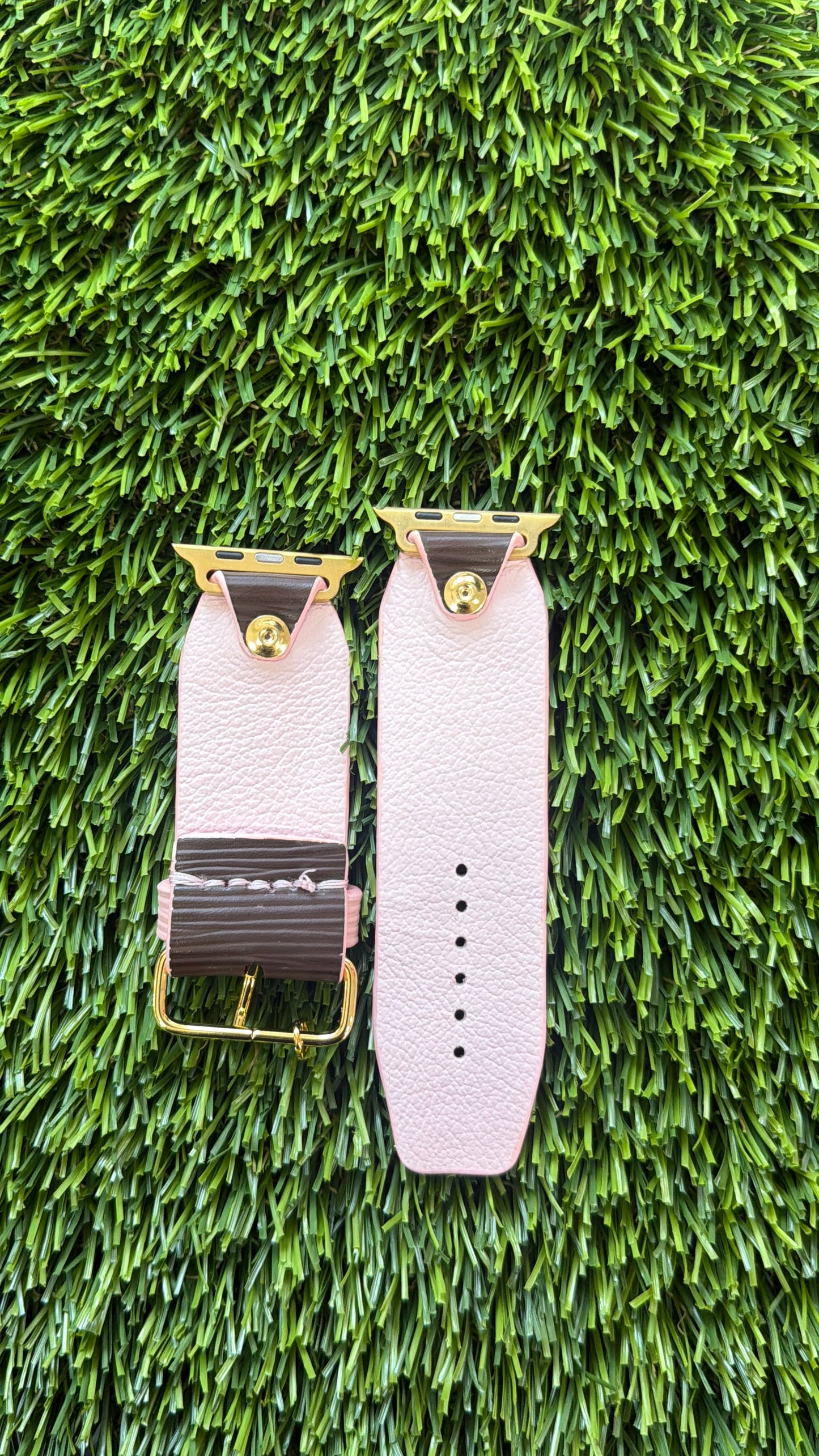 OTD- Beta-LV Moka (Mocha/Chocolate) Epi Leather with pink