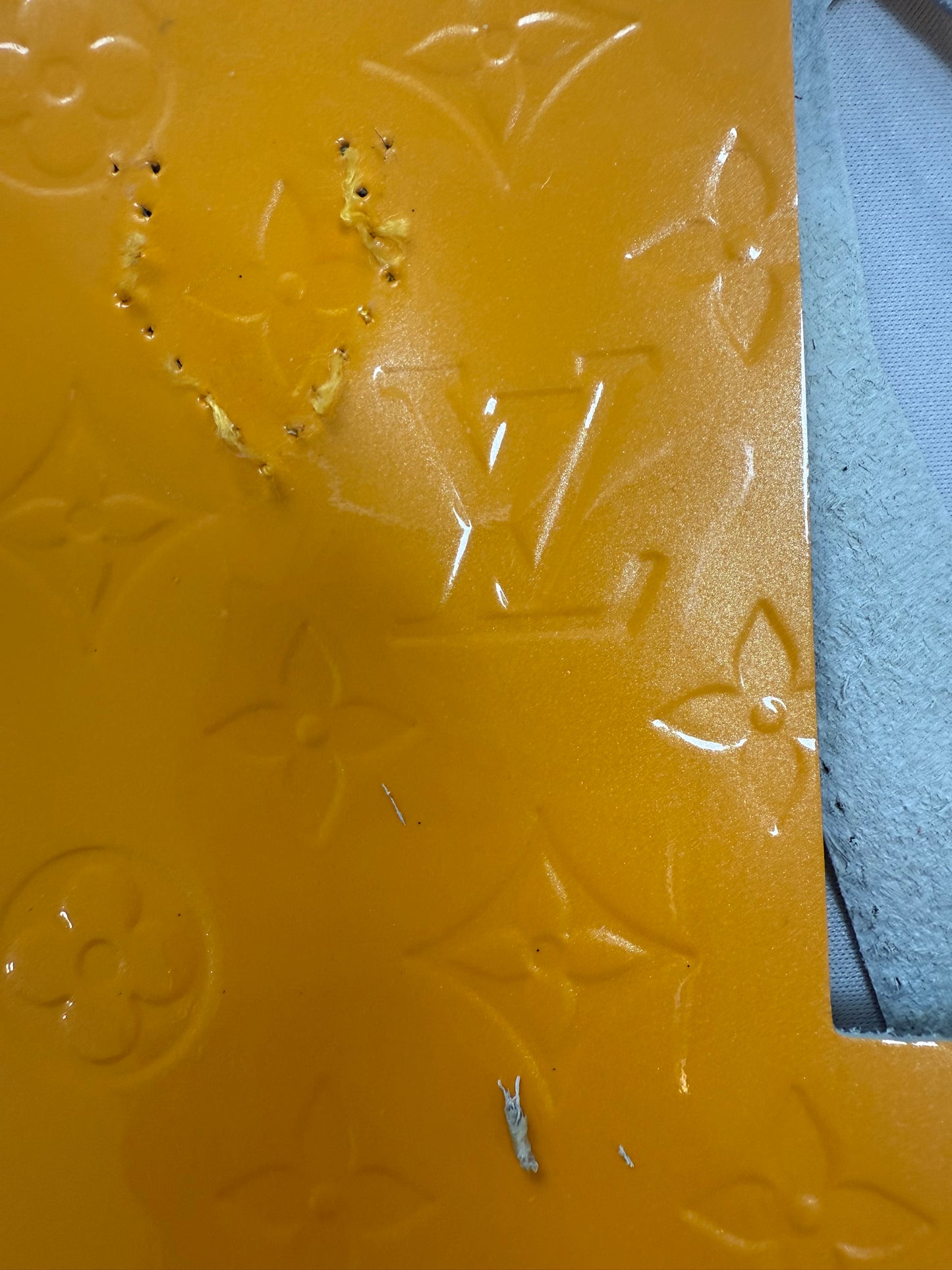 Blemished Authentic Upcycled LV Mango Vernis