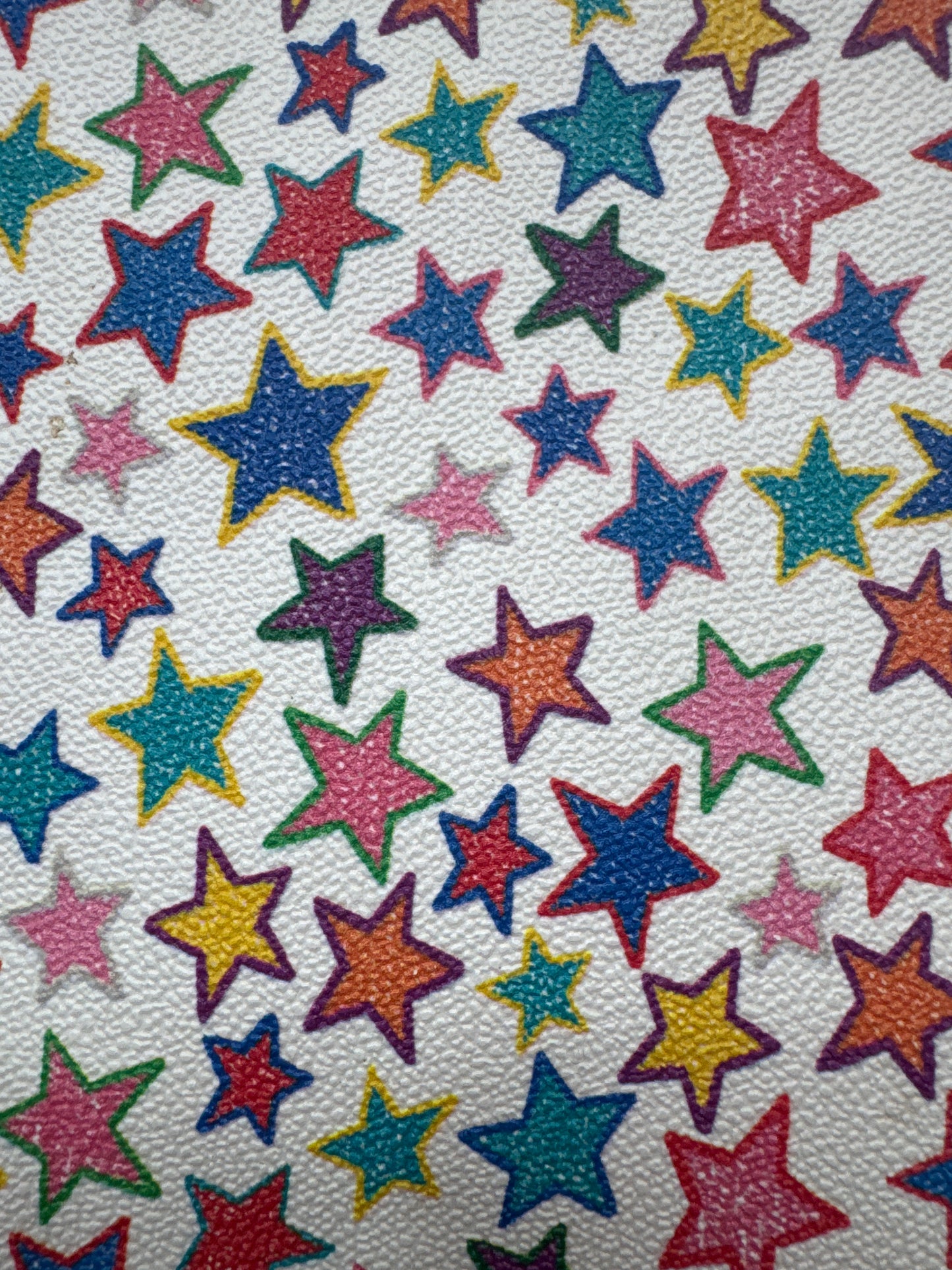 Authentic Upcycled Doonie & Bourke Color Penciled Stars White