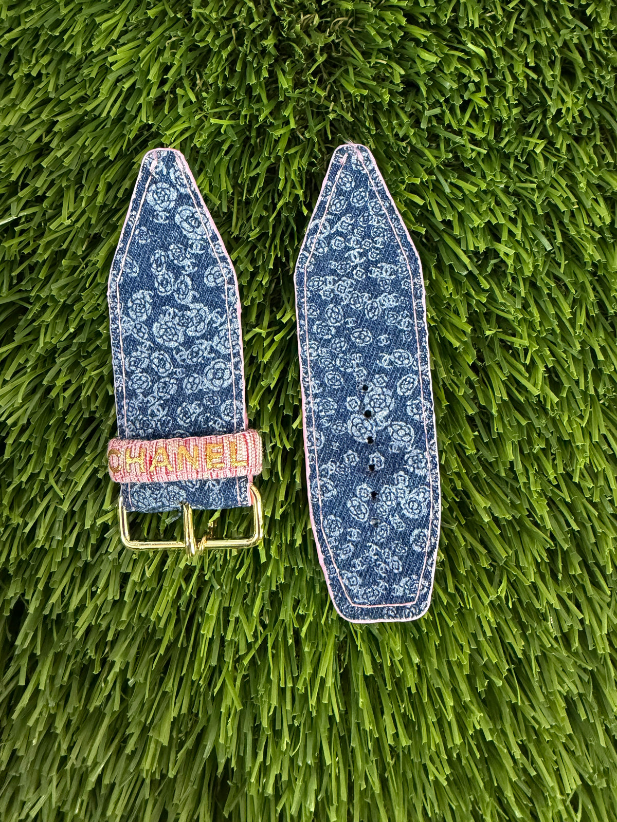 OTD-Authentic Upcycled Chanel Camellia Denim