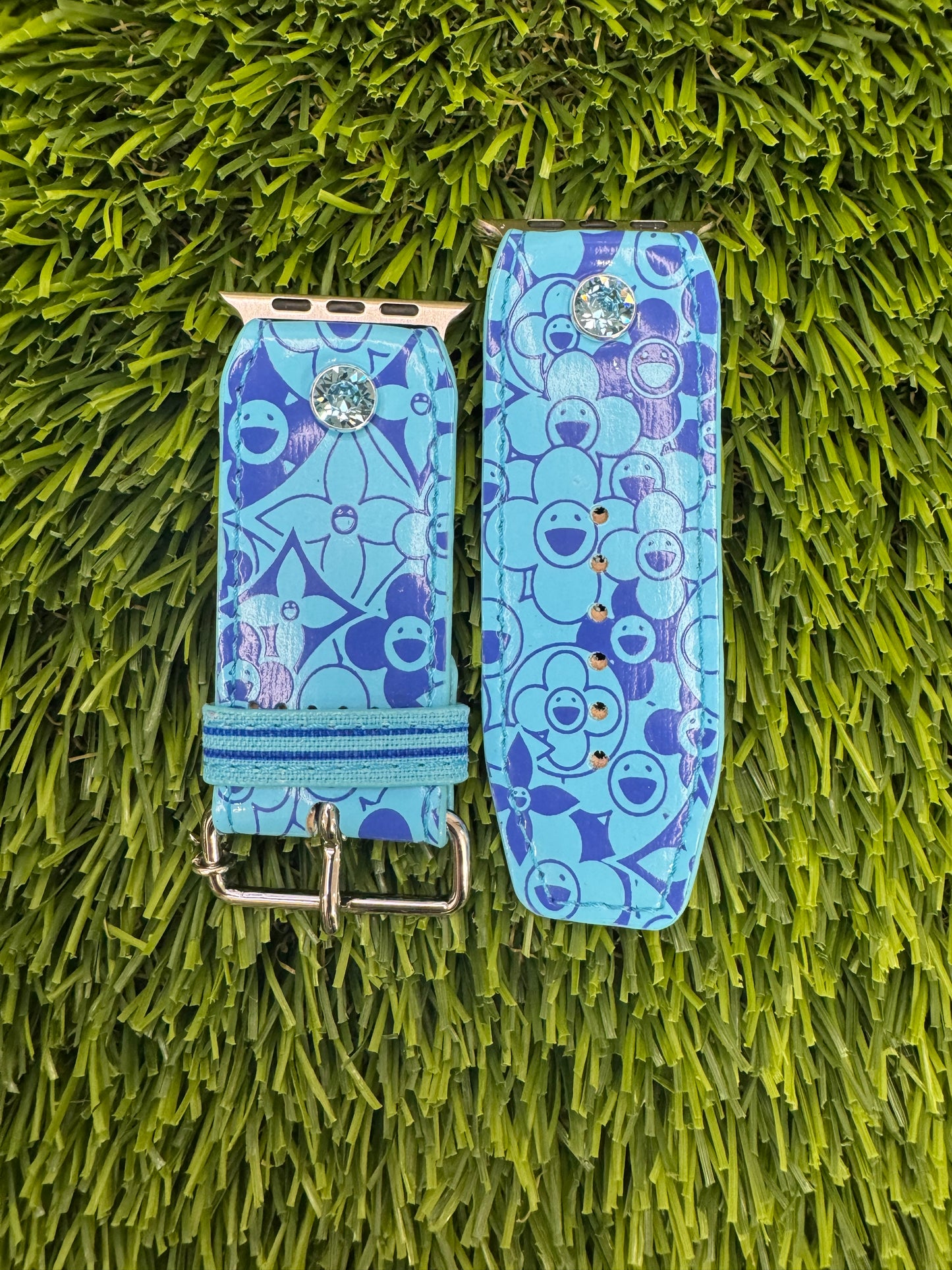 OTD- Alpha- Authentic Upcycled LV Blue Cosmic Blossom