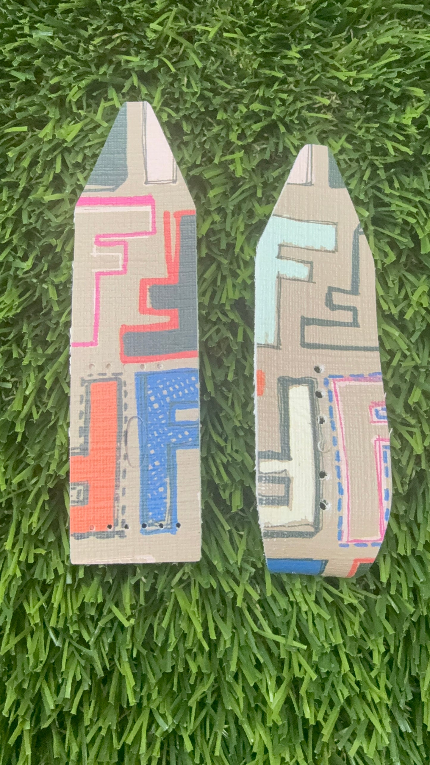 LC-Alpha-Vertical F-Authentic Upcycled Tan Colorful Fendi