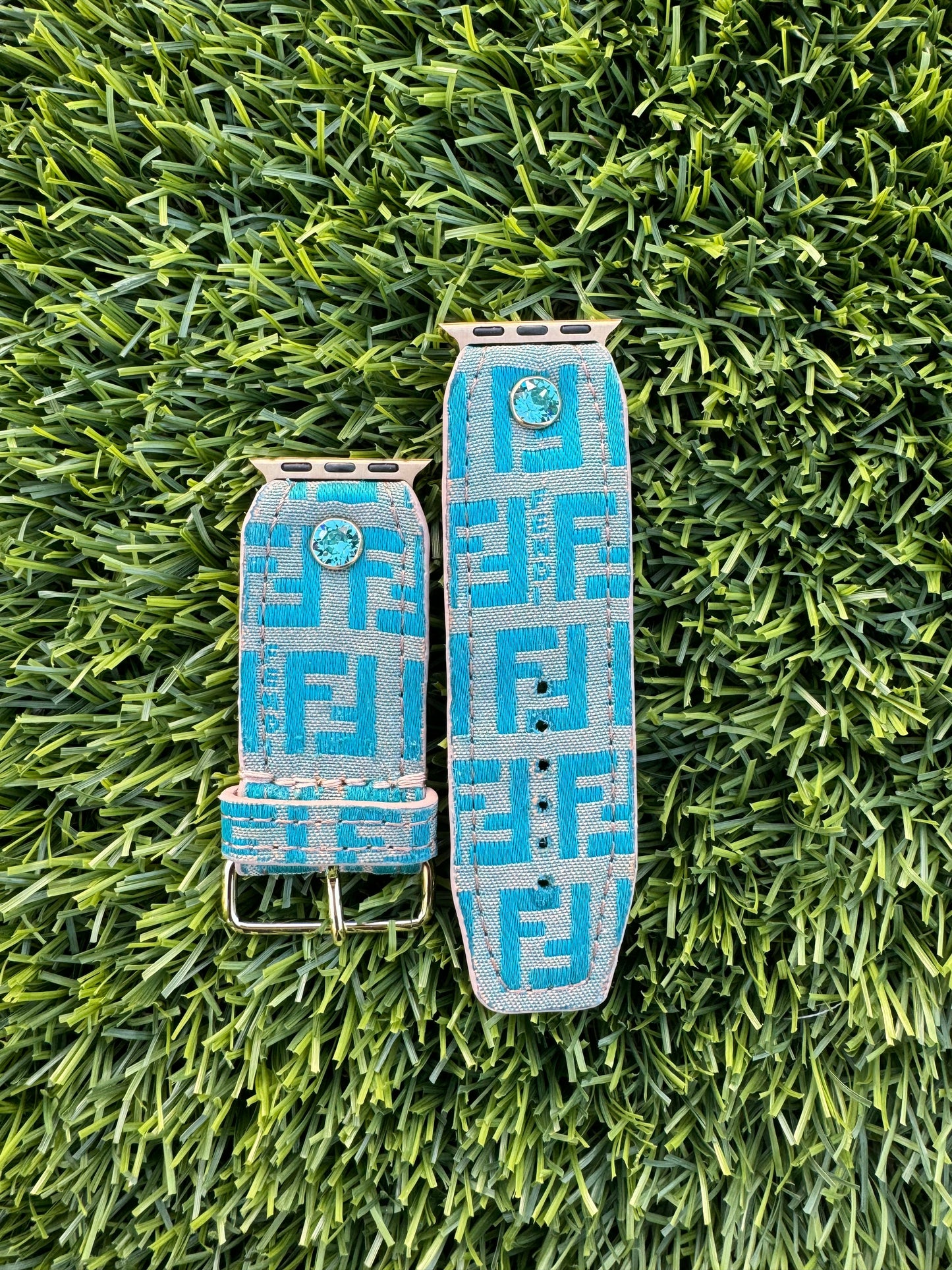 OTD- Authentic Upcycled Teal Fendi