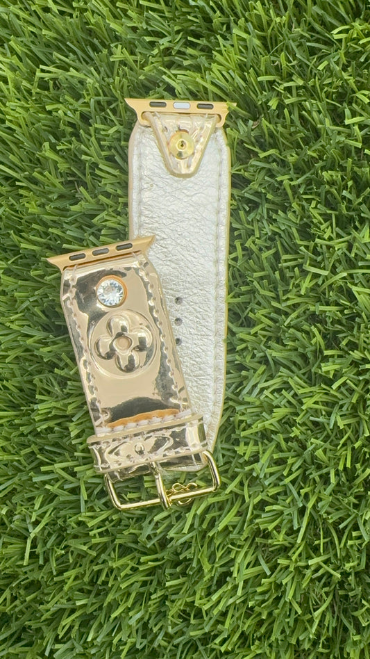 Authentic Upcycled Gold Mirrored LV