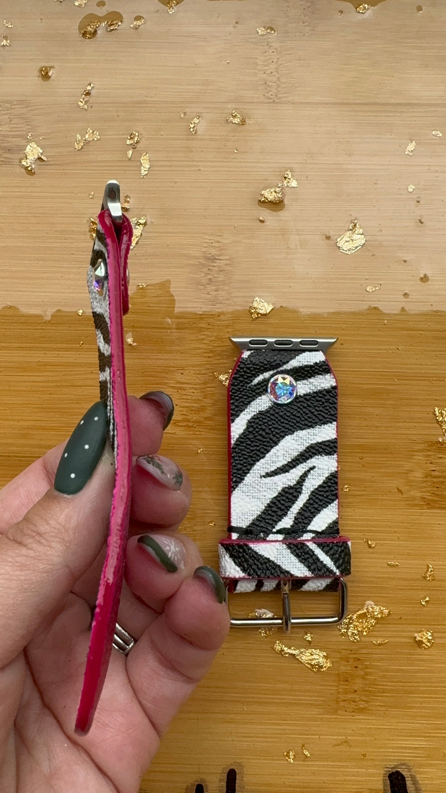 Authentic Upcycled Michael Kors Zebra