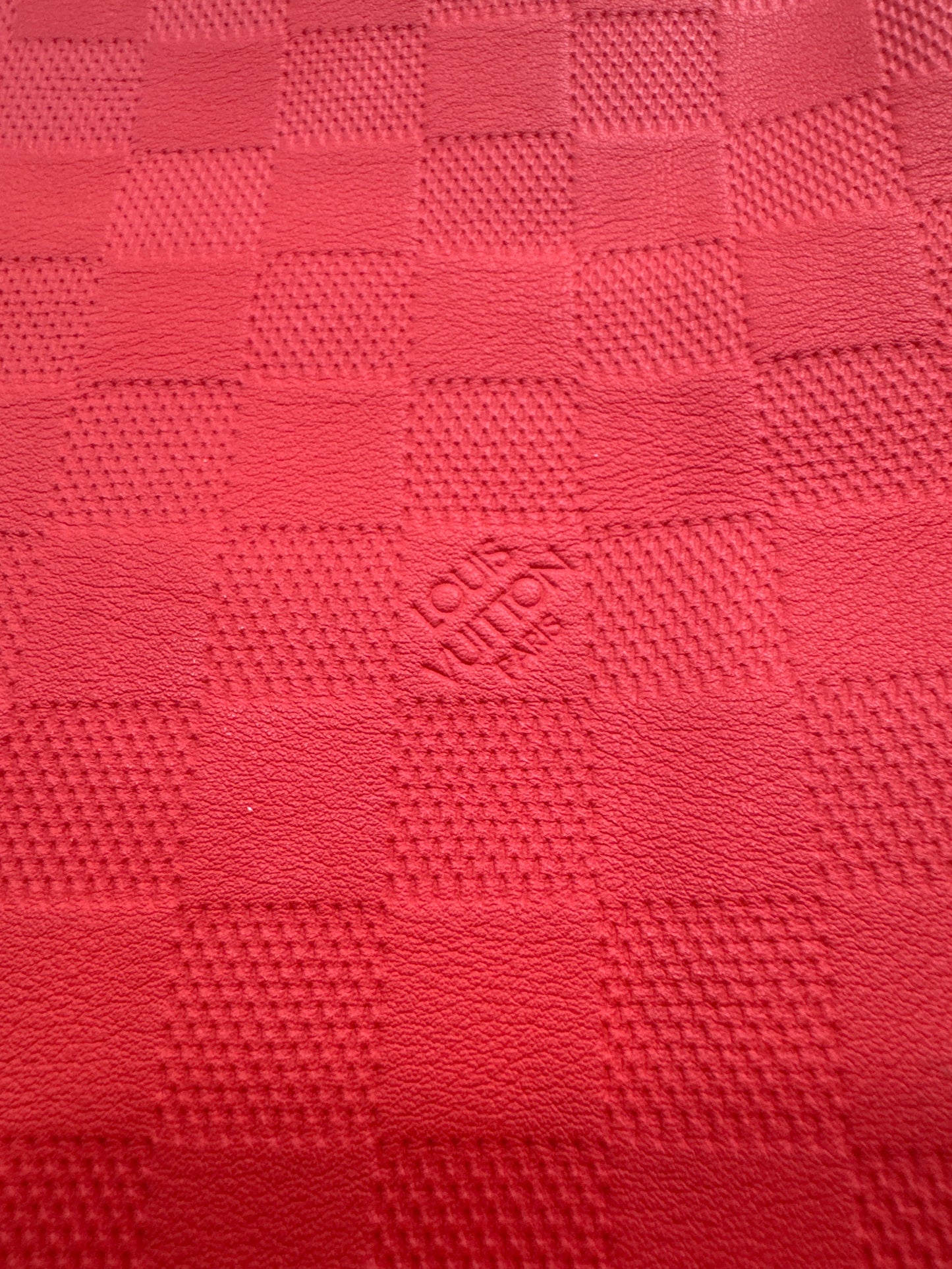 Authentic Upcycled Orange Damier Infini