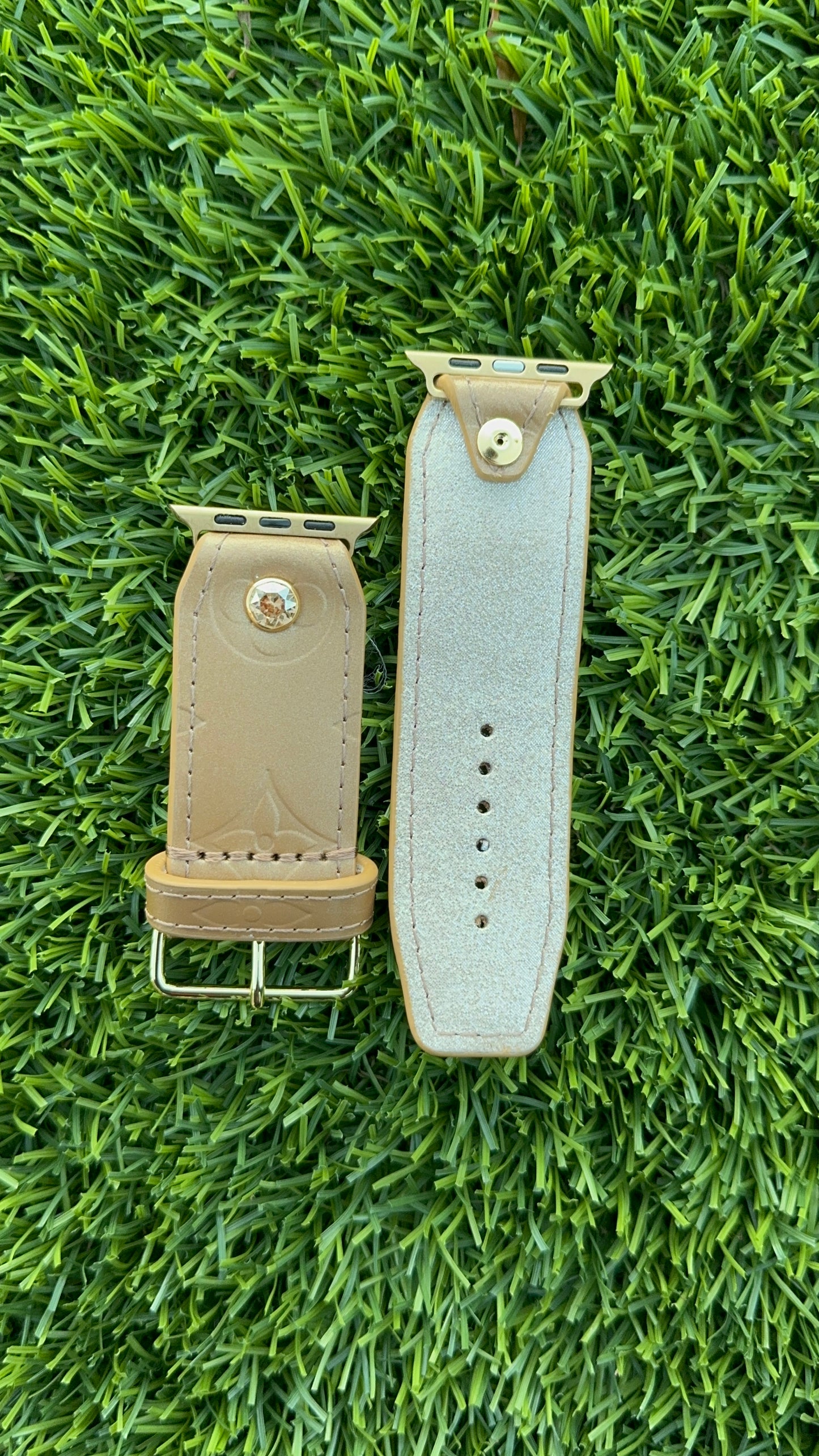 Authentic Upcycled LV Gold Matte Vernis