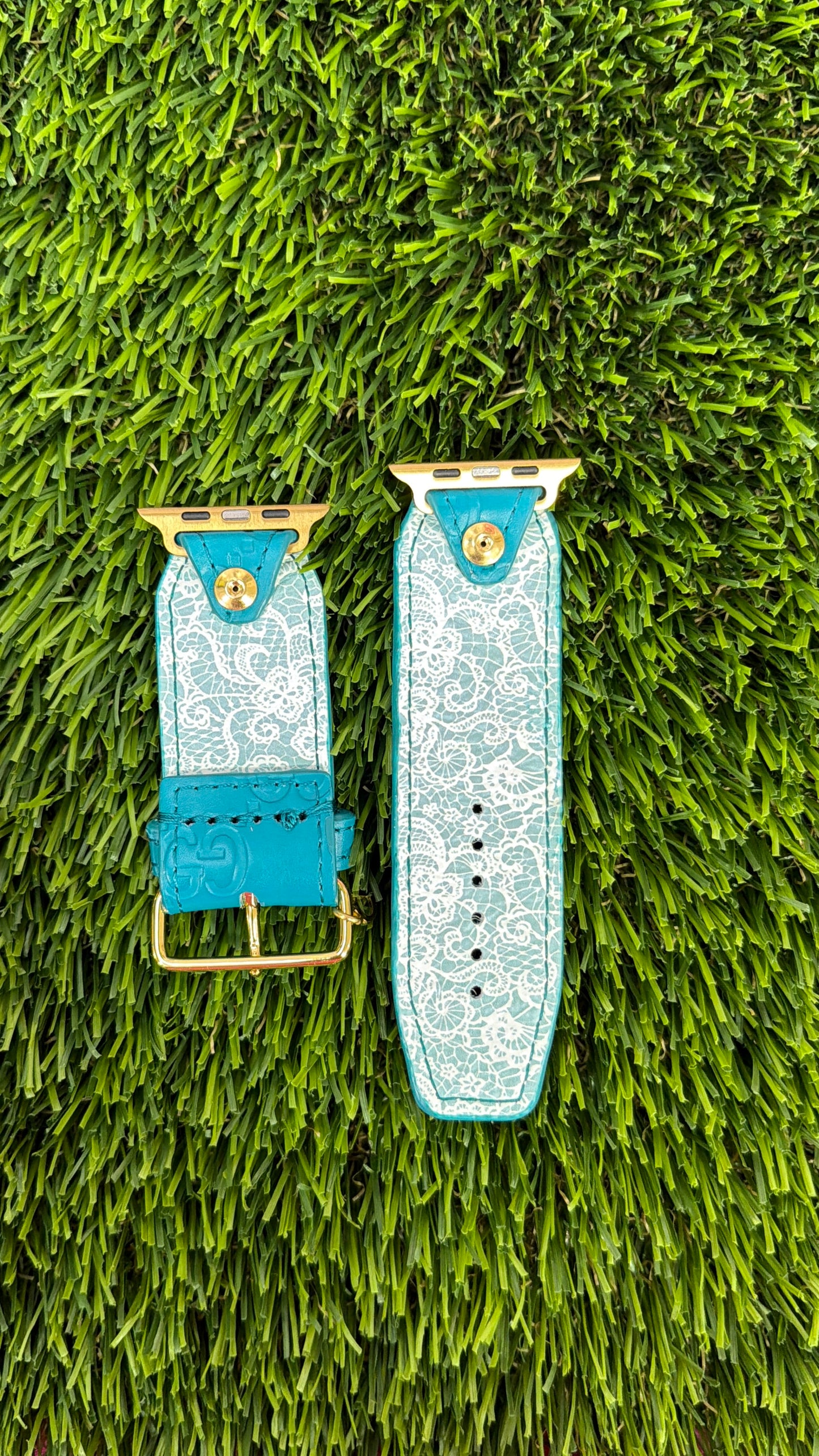 Limited-Authentic Upcycled Deep Teal GG